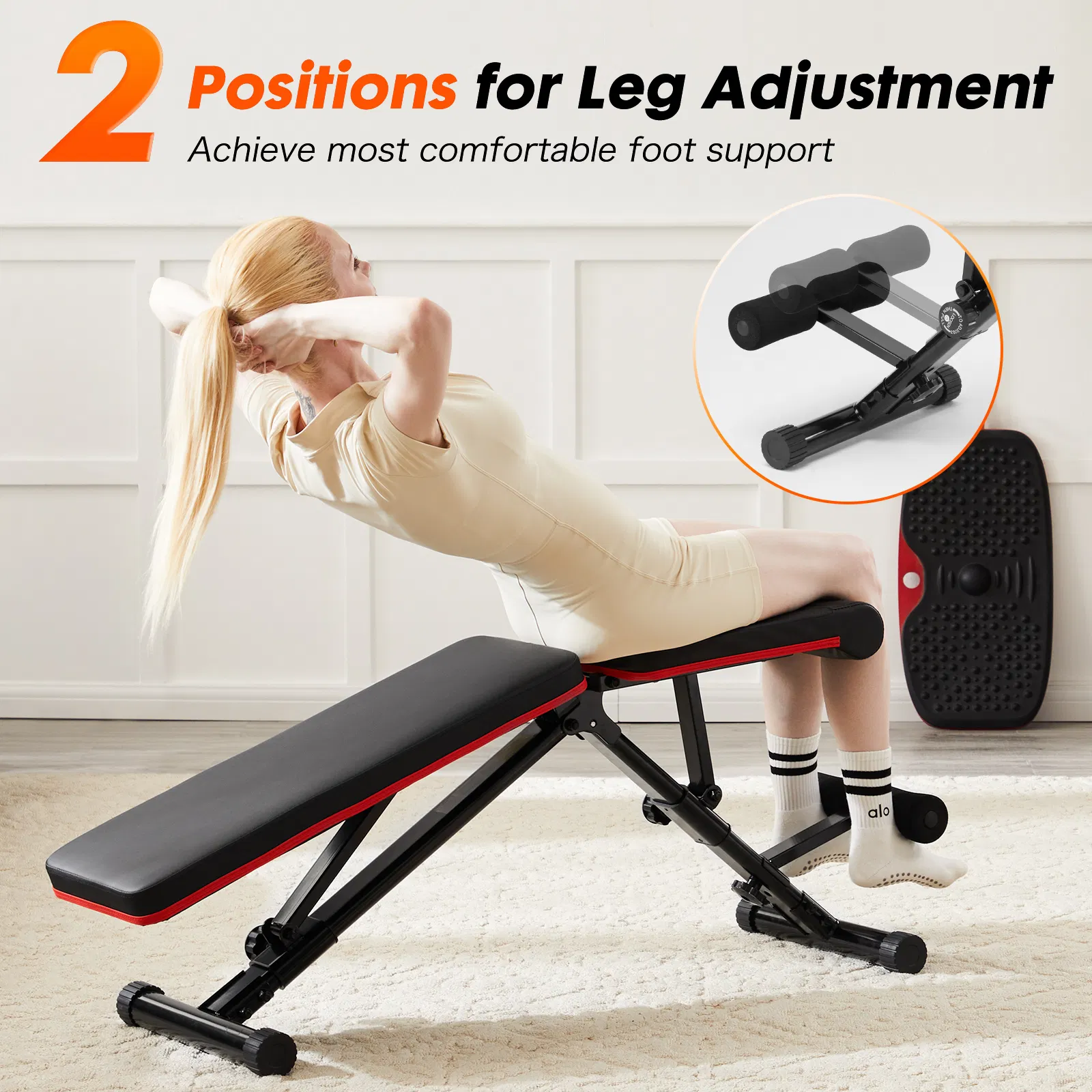 Weight Bench Adjustable Workout Bench for Home Gym, Foldable Bench Press for Full Body Exercise and Strength Training
Weight Bench Adjustable Workout Bench for Home Gym, Foldable Bench Press for Full photo 5