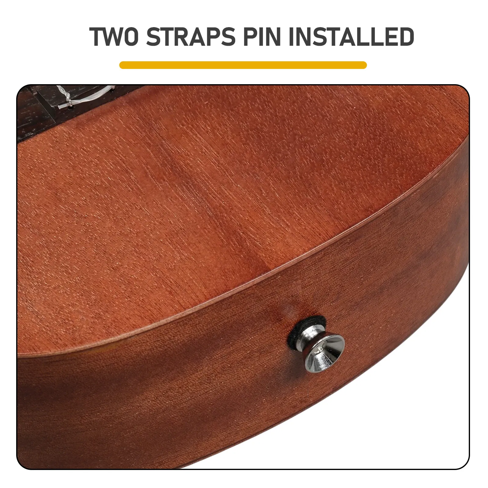 21in mahogany body rosewood fingerboard ukulele, cotton bag, capo, strap, picks*2, tunerStringsDust cloth photo 4