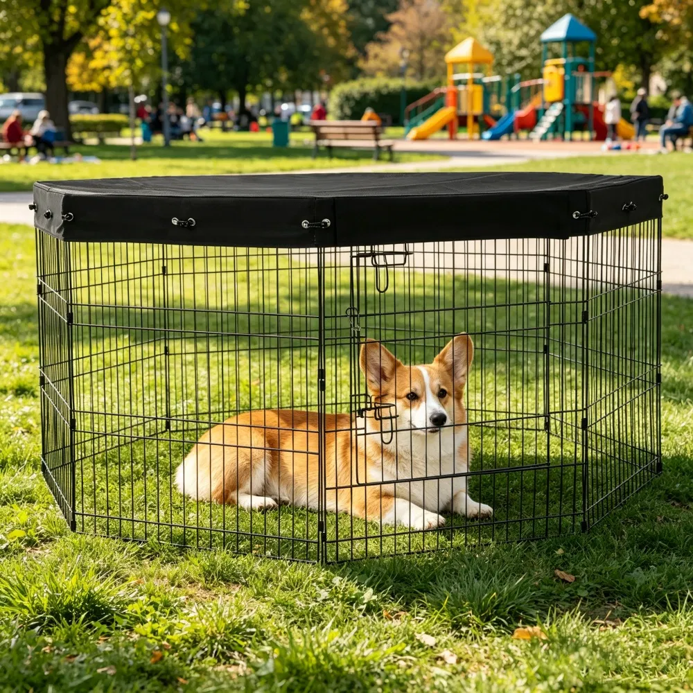 Dog House with Easy to Clean and Space-Saving for Outdoor photo 2