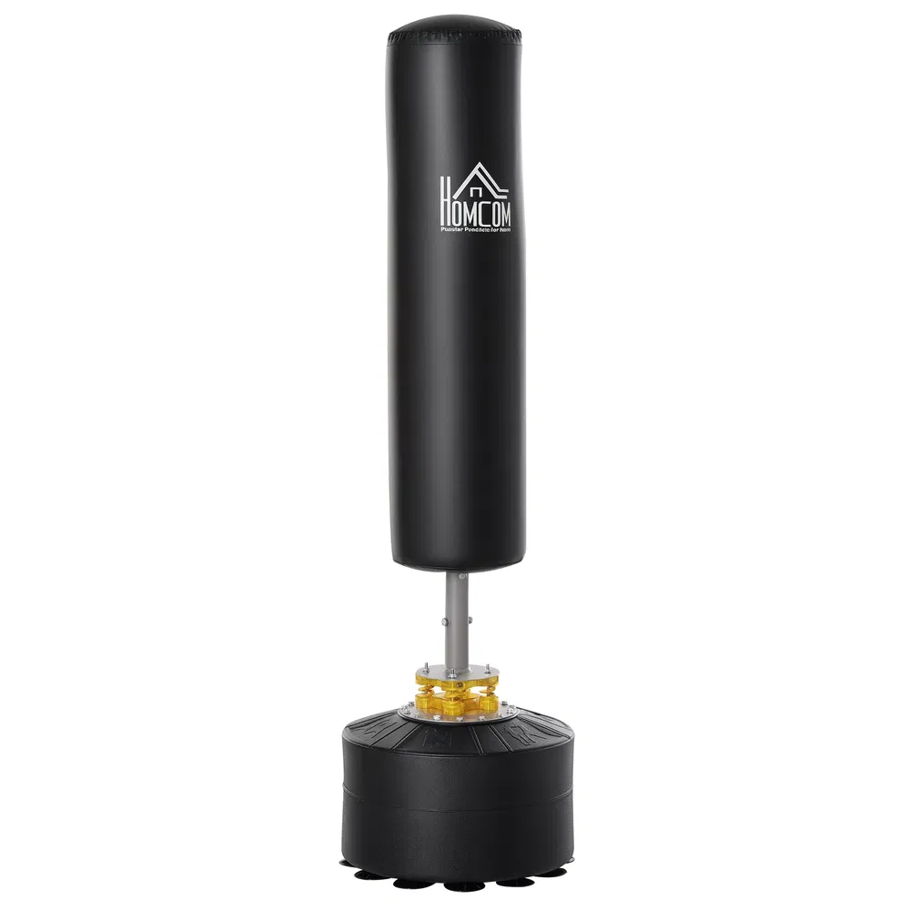 Freestanding Boxing Punch Bag Stand, Height Adjustable, with Fillable Base, Absorption Springs, Suction Cups photo 7