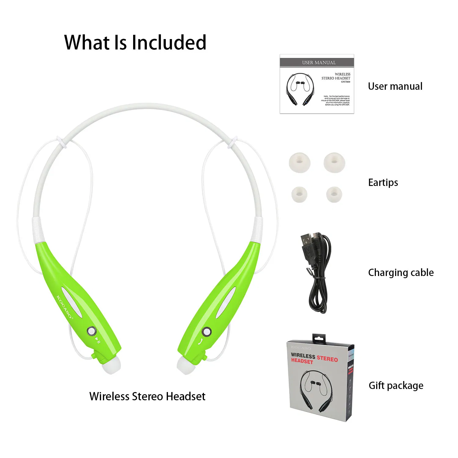 Wireless Sports Stereo Hands Free Headset Headphone Earbuds for Phone and Tablet photo 4
