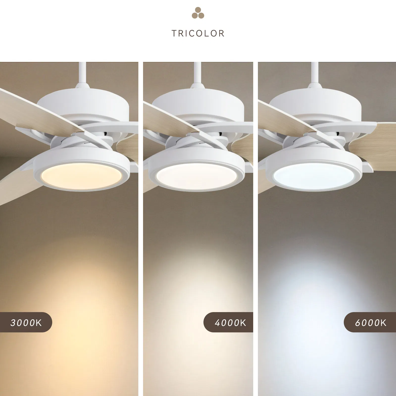 Light Pro 52 in. LED Indoor White Smart Ceiling Fan with Remote Control [Unable to ship on weekends, please note that] photo 3