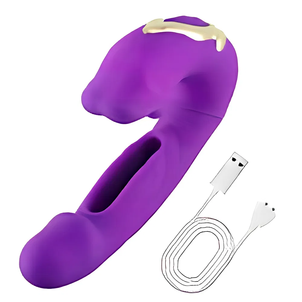 Vibration rod add-type vibrator sex toy - Vibrating rod fake penis female sex toy. Used for women for addive self-pleasure adult toy, rose-colored sex toy. photo 8