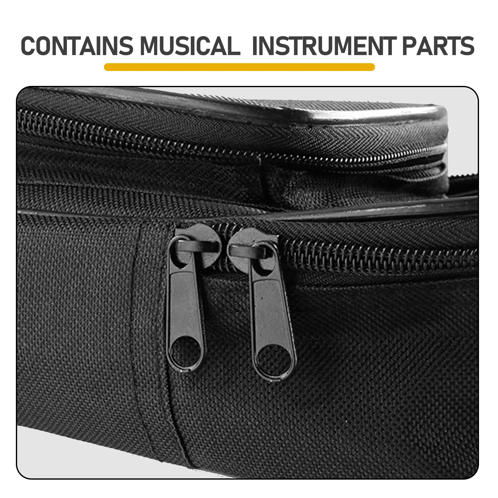41 Inch 600D Oxford Cloth Acoustic Guitar Bag Black With Blue Line photo 6