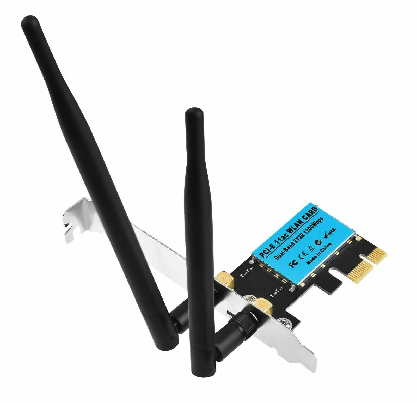 WiFi 1200Mbps Desktop PCIe Adapter 2.4G/5G Dual Band AX210 802.11AX PCI-E Card photo 3