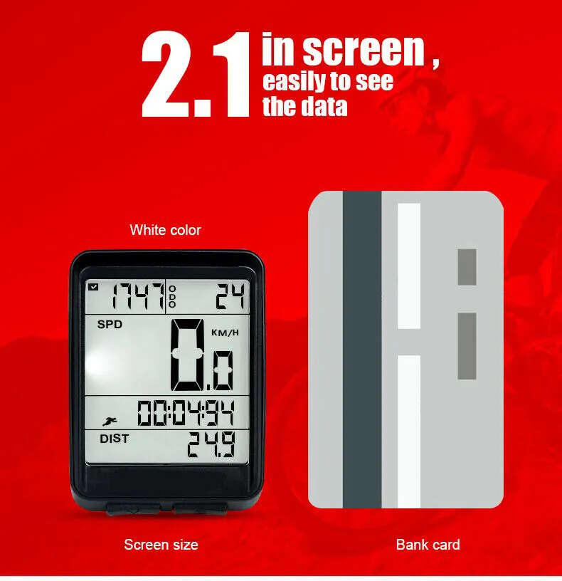 Bike Bicycle Speedometer Cycle Digital Odometer Computer Waterproof LCD Wireless photo 8