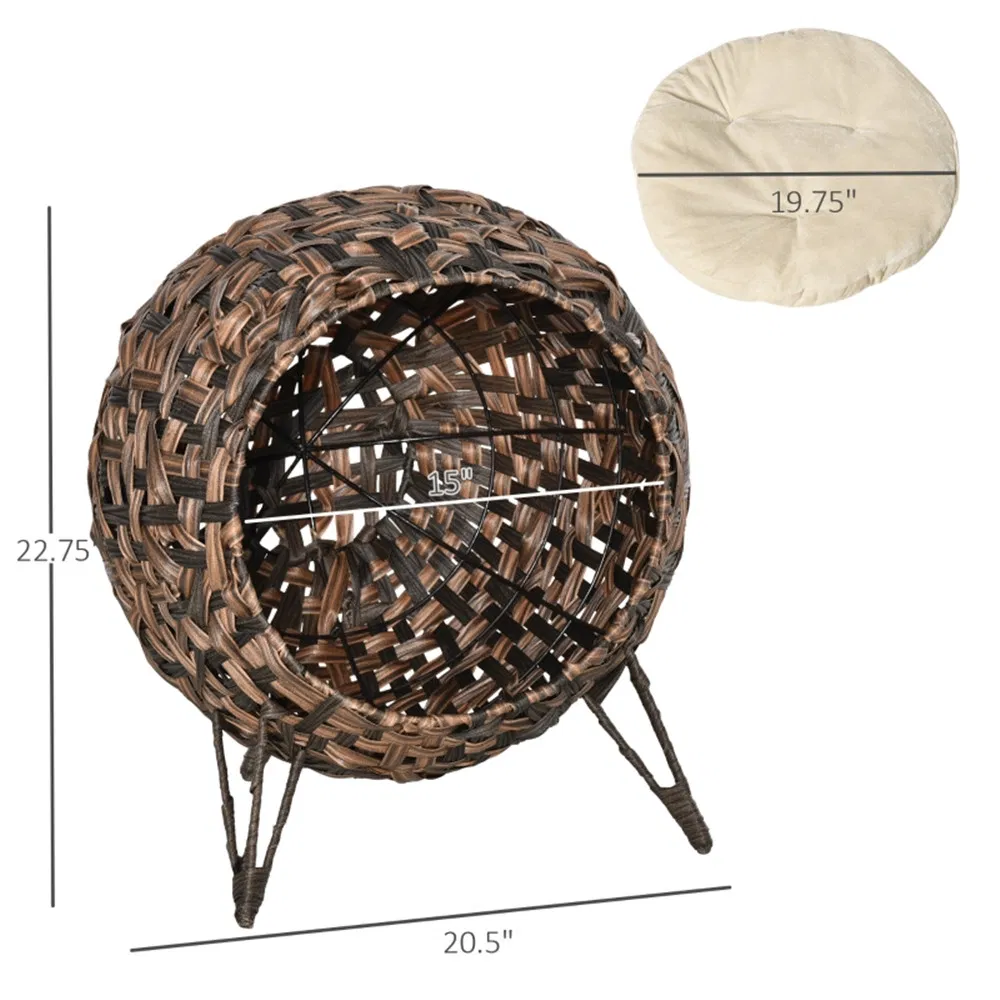 Cat Bed/Cat House -Brown ( Amazon Shipping)(Prohibited by WalMart) photo 4