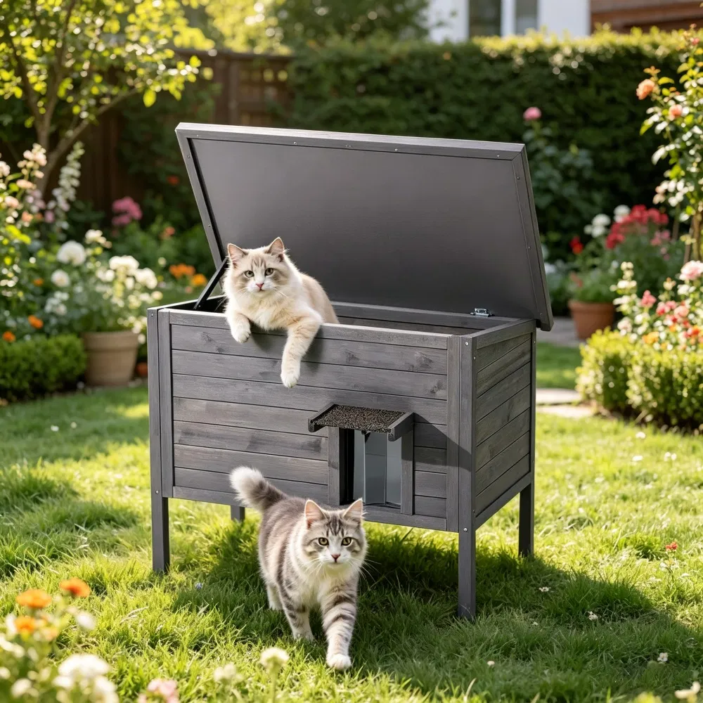 Insulated Cat House for Outdoor photo 1