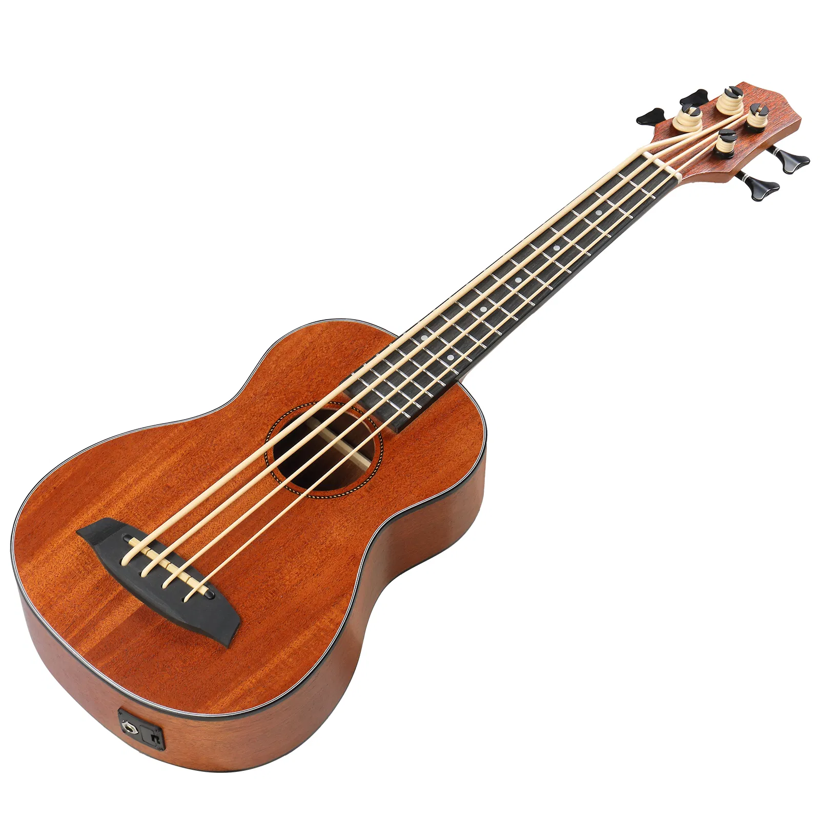 30-inch ukulele bass mahogany body with EQ, comes with cotton bag, capo, strap, picks*3, wrench tool photo 8