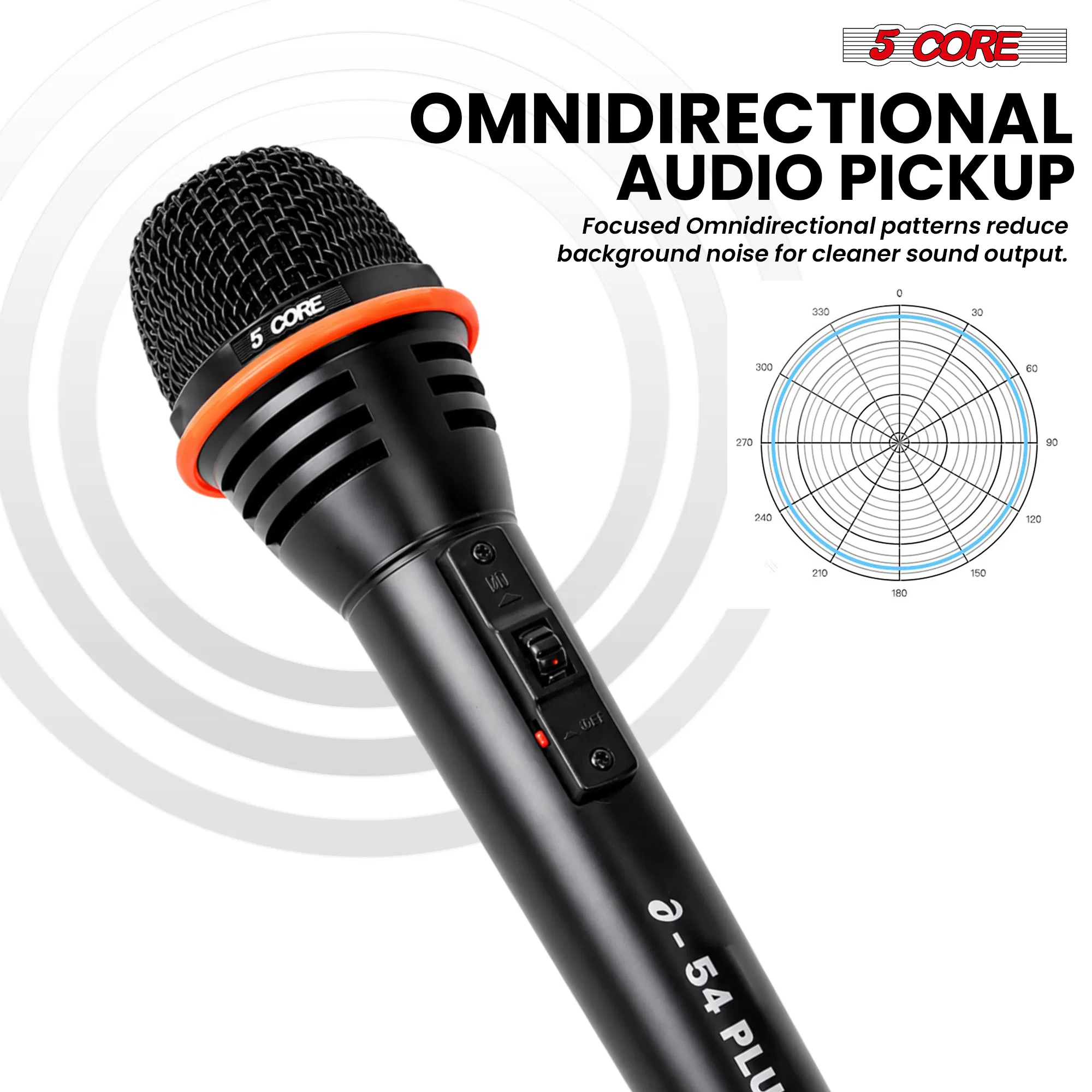 5Core Microphone Dynamic Mic Karaoke Singing Studio XLR Mics Handheld Microfono photo 6