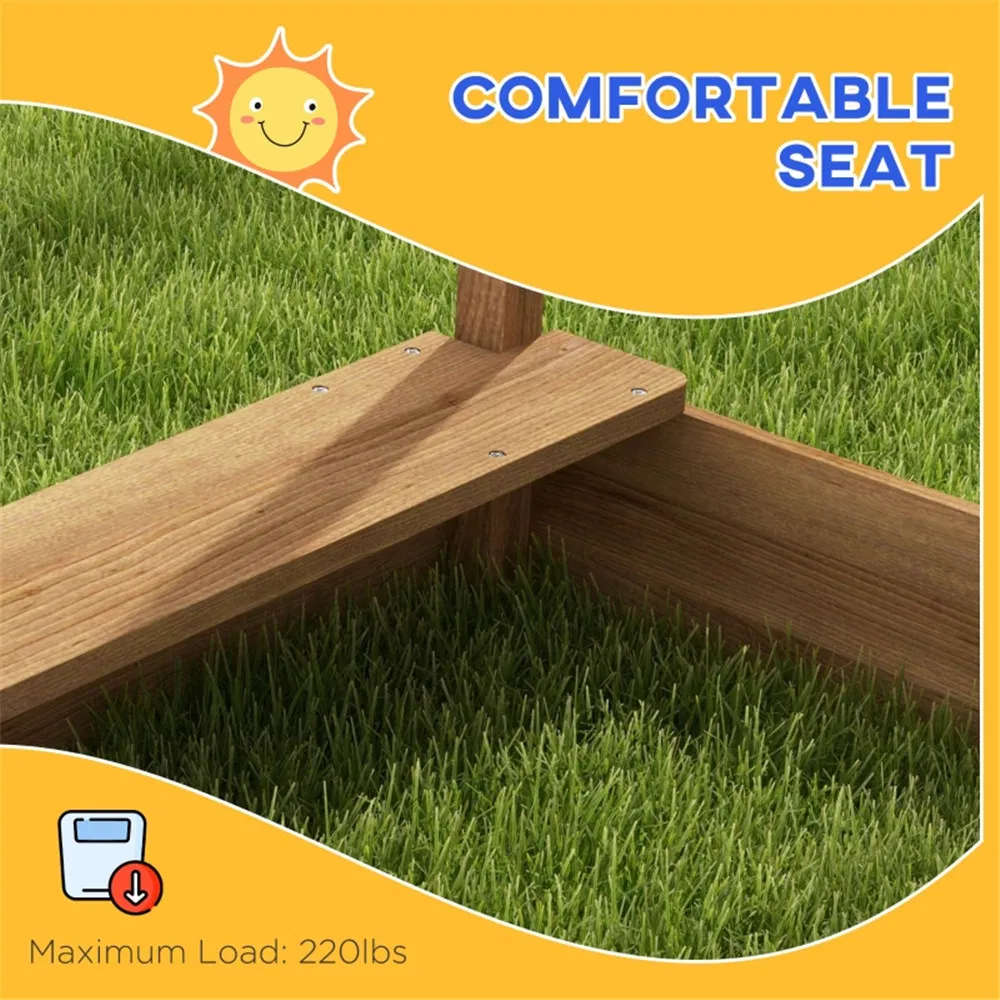 Wooden Sandbox, for 3-7 Years Old Kids ( Amazon Shipping)(Prohibited by WalMart) photo 5