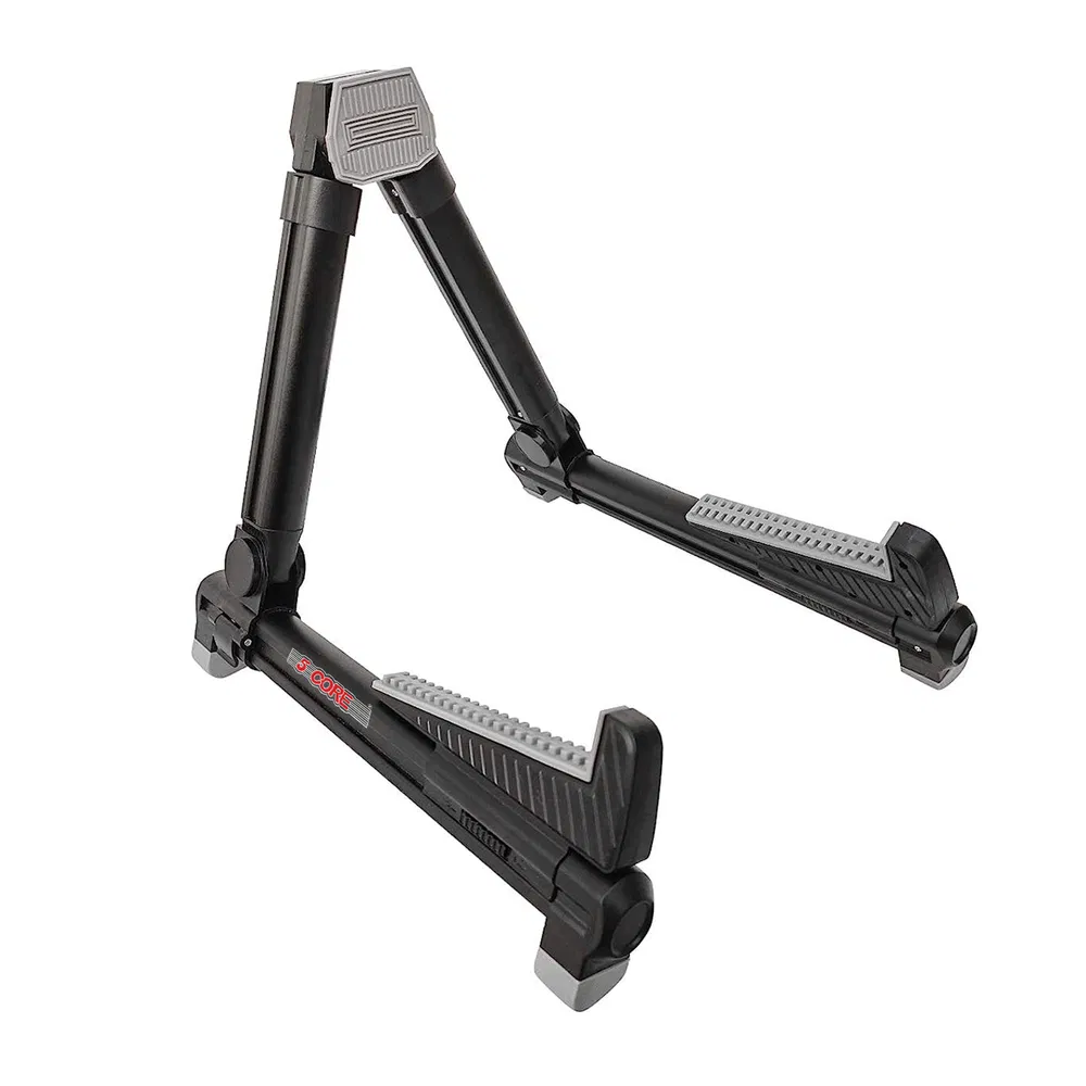 5 Core Guitar Stand Floor Adjustable Aluminum Alloy A Frame Universal Folding Acoustic Electric Bass Mandolin Banjo Violin Stands For On Stage Studio photo 7