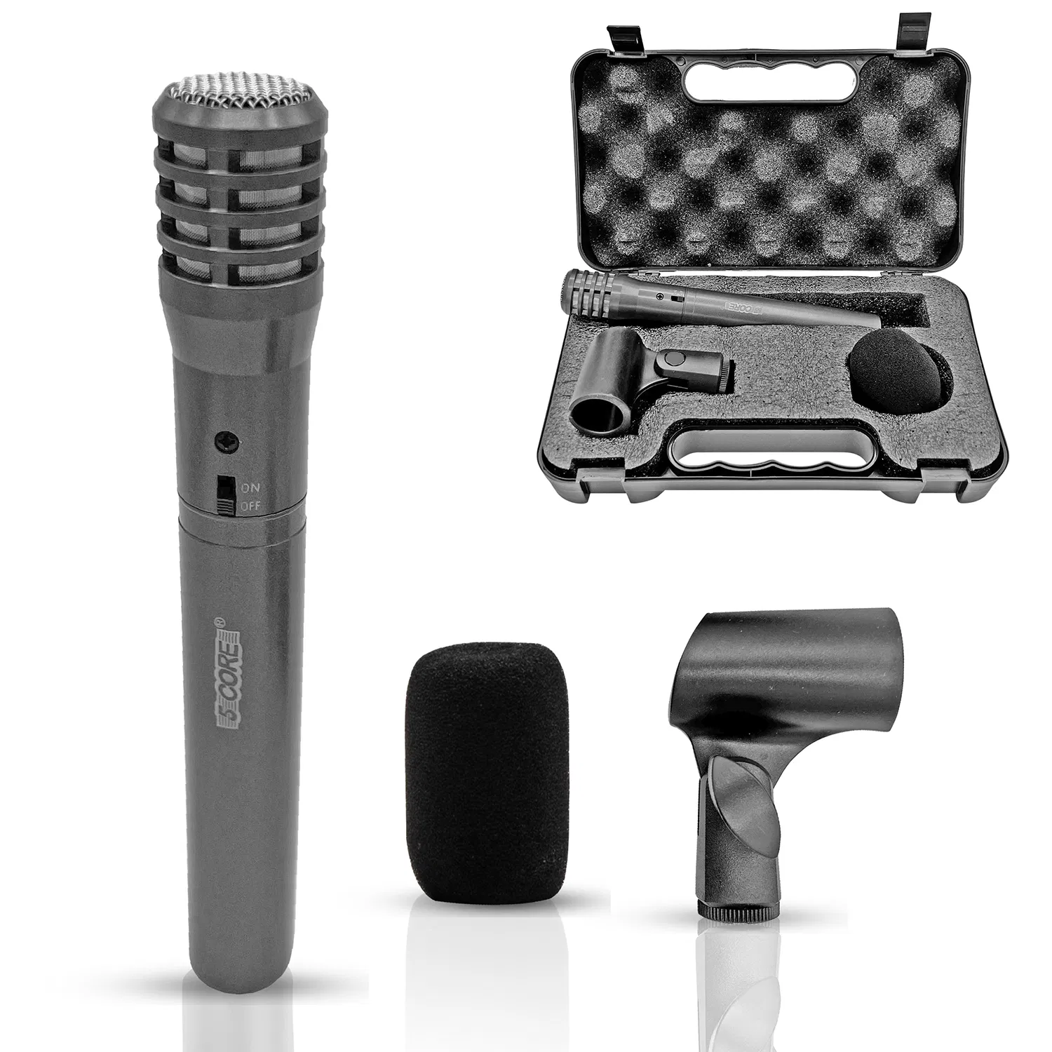 5 CORE Professional Instrument Microphone Pencil Mic Condenser Cardioid Unidirectional Stick Microfono with Windscreen Mic Clip & Case photo 1
