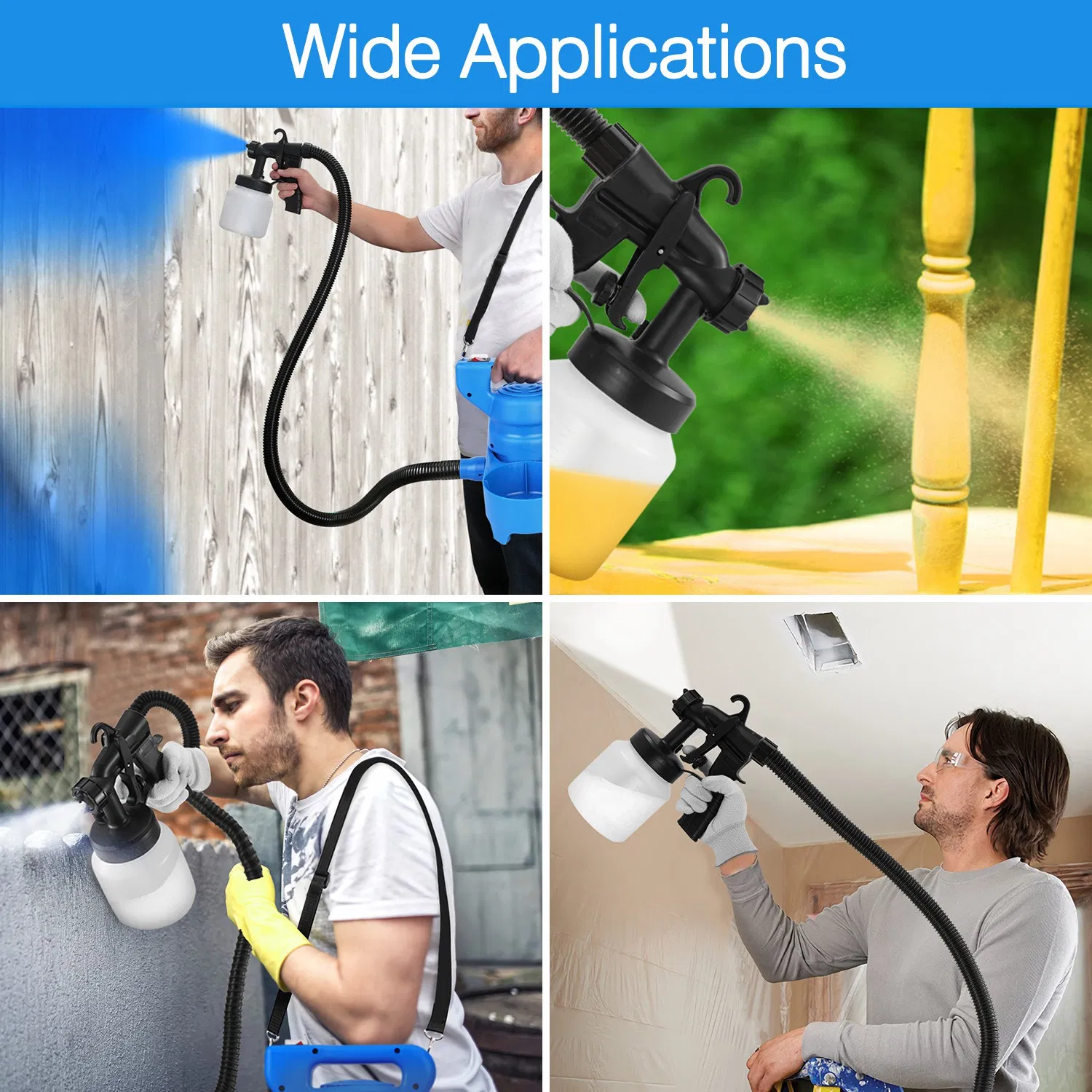 Paint Sprayer, Advanced System for Superior One-Coat Coverage, 3 Spray Patterns, Easy Cleanup, Ideal for Home and Furniture Painting photo 2