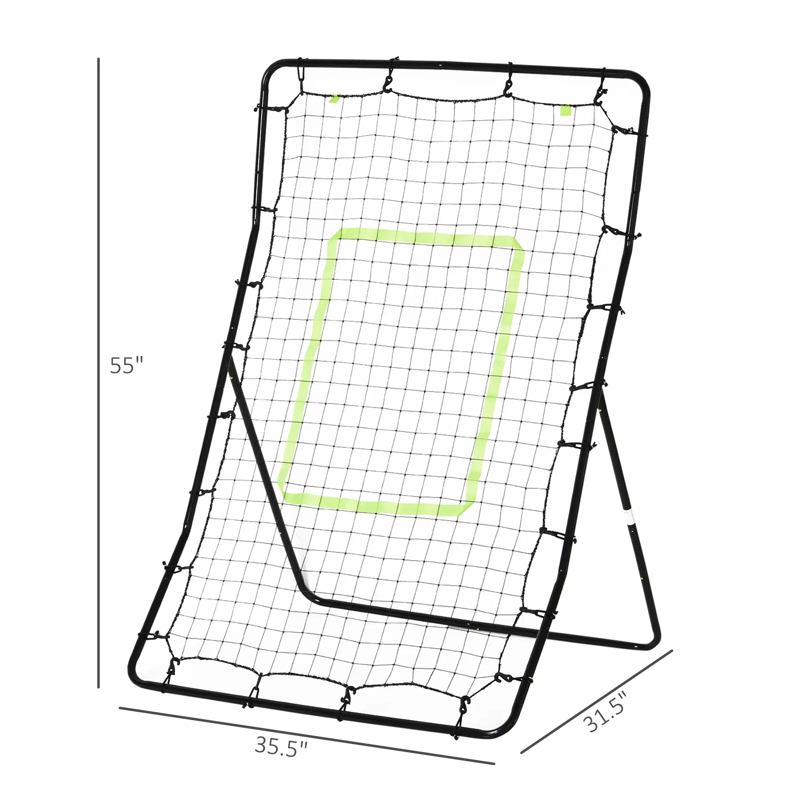 4 x 5.7ft Volleyball Rebounder Net with Strike Zone, Baseball Lacrosse Training Net for Pitching and Fielding photo 3