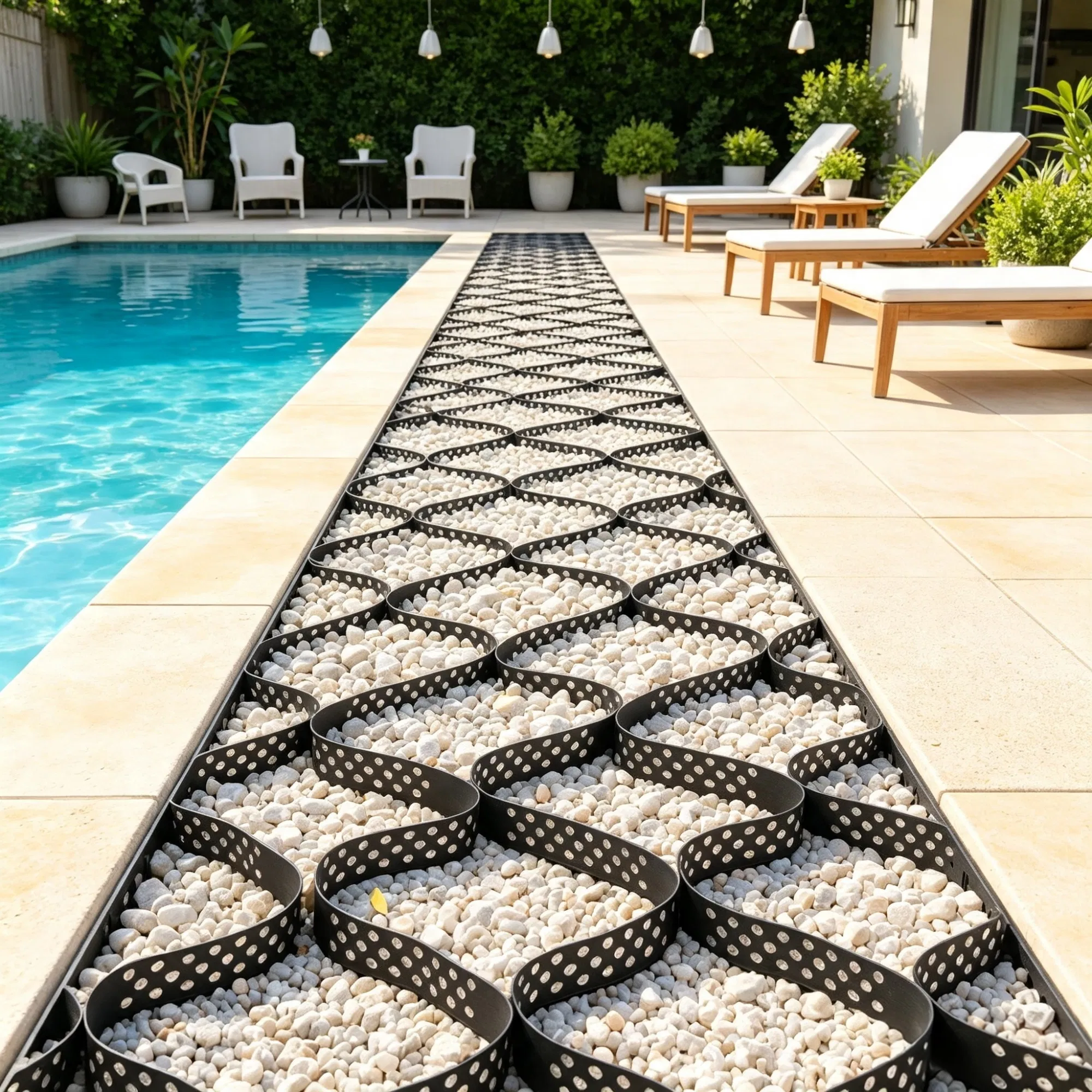 17.06 x 8.86 FT Gravel Grid, Permeable Geo Grid Driveway Stabilizer for Garden, Patio & RV Parking photo 4