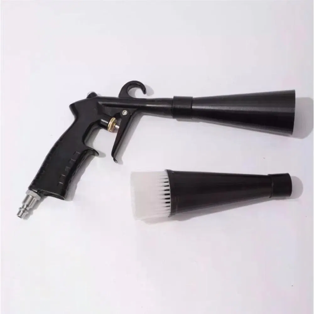 High Pressure Pneumatic Car Interior Cleaning Gun (Bearing Type) with 2 Nozzles, Dual Tube Separation photo 5