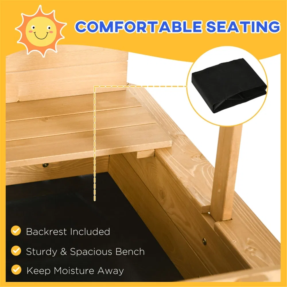 Kids Sandbox with Cover ( Amazon Shipping)(Prohibited by WalMart) photo 8