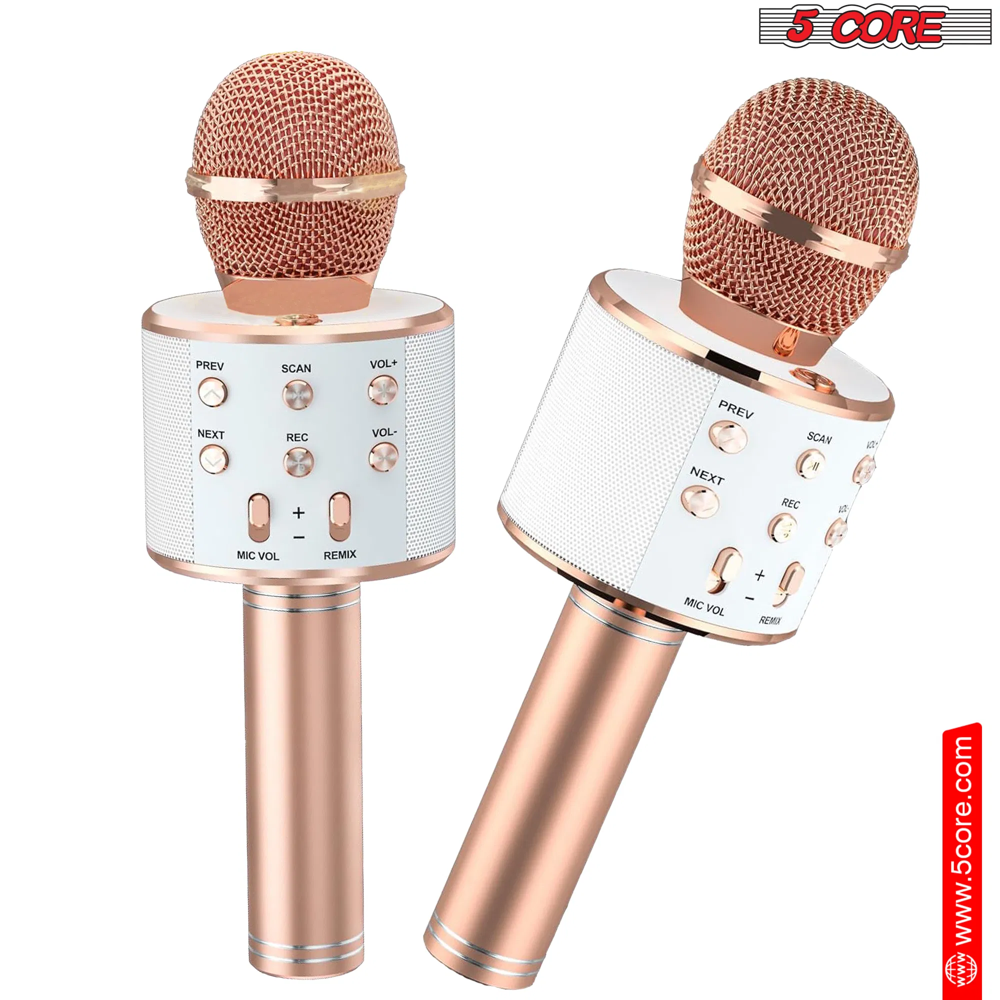 5 Core Microphone Wireless Karaoke Mic With Speaker 3 in 1 Portable Bluetooth Microfono Inalambrico photo 3
