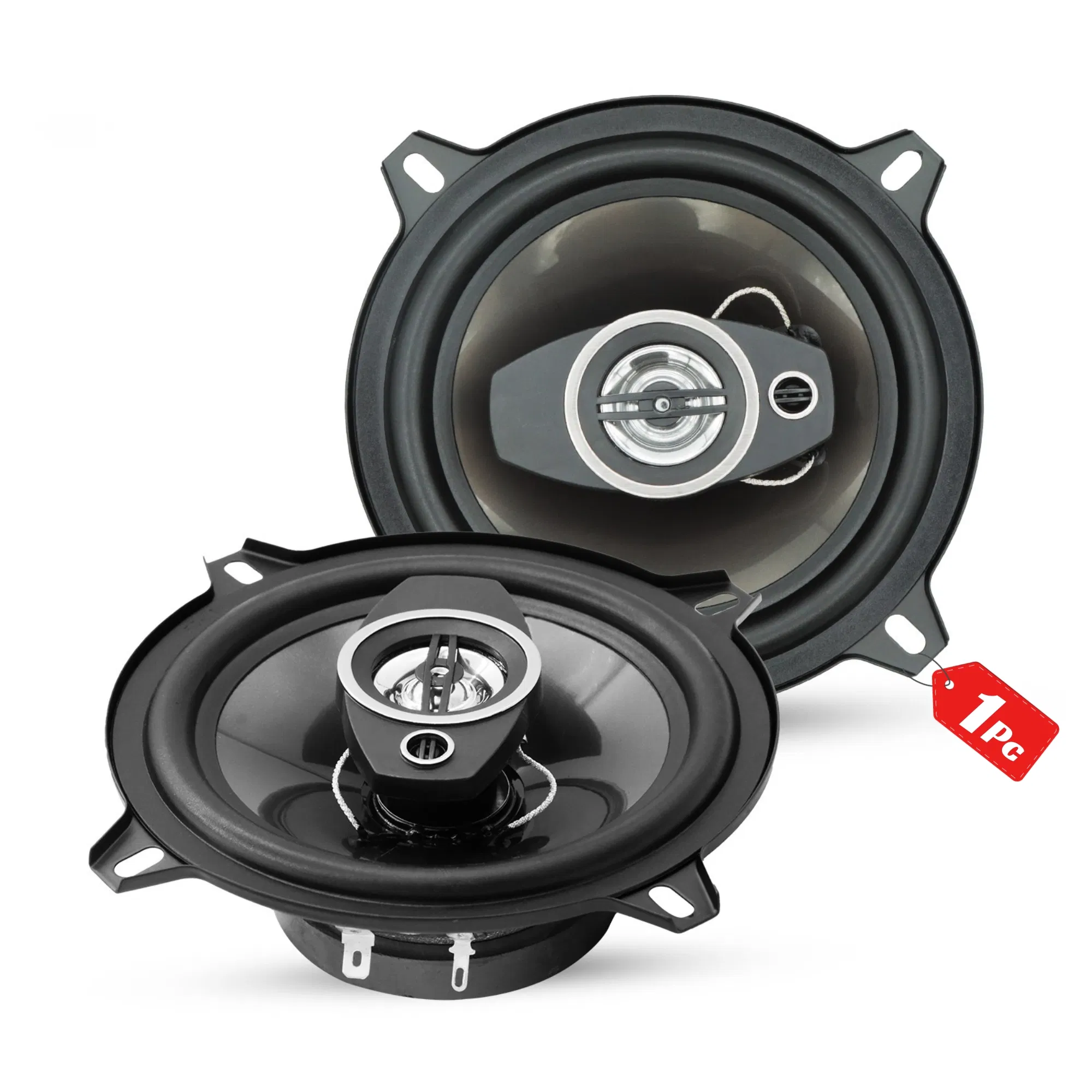 5 Core 2 Way 5" Car Stereo Speakers Pair 350W Coaxial Subwoofer w Tweeter Universal Fit Quick Deep Bass Replacement Component Speaker for Vehicle Door Side Panel photo 1