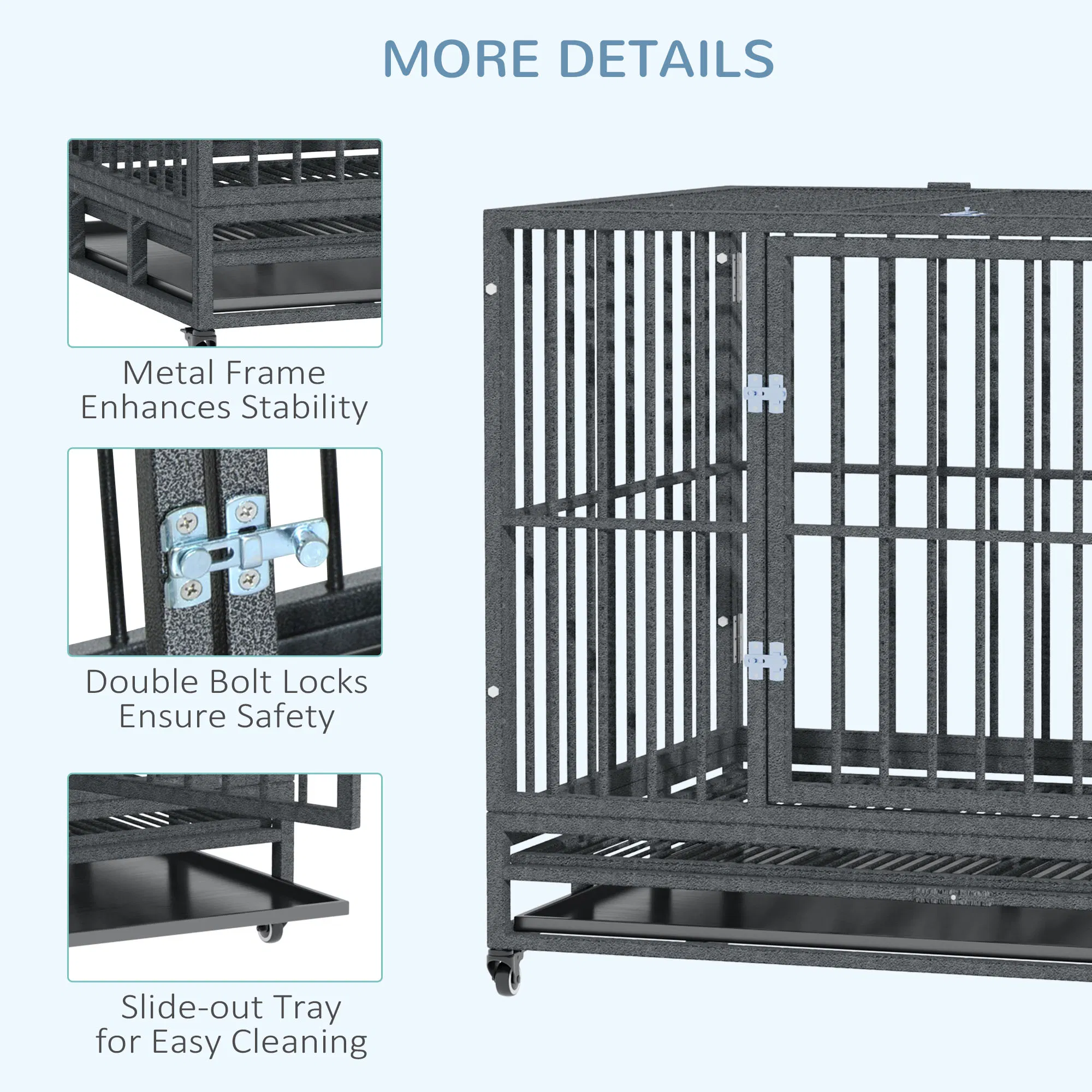 Dog Kennel, Welded Wire Heavy Duty Dog Run, Dog Kennel Outside photo 4