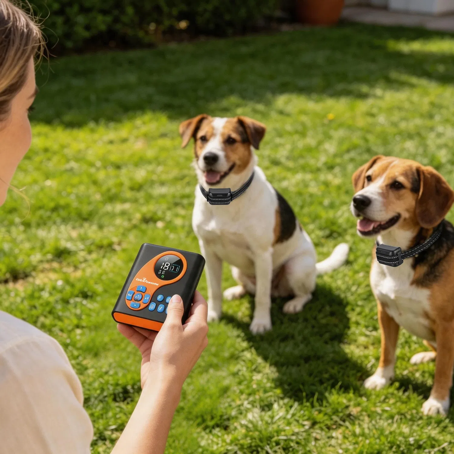 2 In 1 Wireless Dog Fence System with 1/2 Training Collars(Options) Invisible Dog Fence IP68 Waterproof with 722FT Adjustable Range Beep Vibration Static Shock photo 8