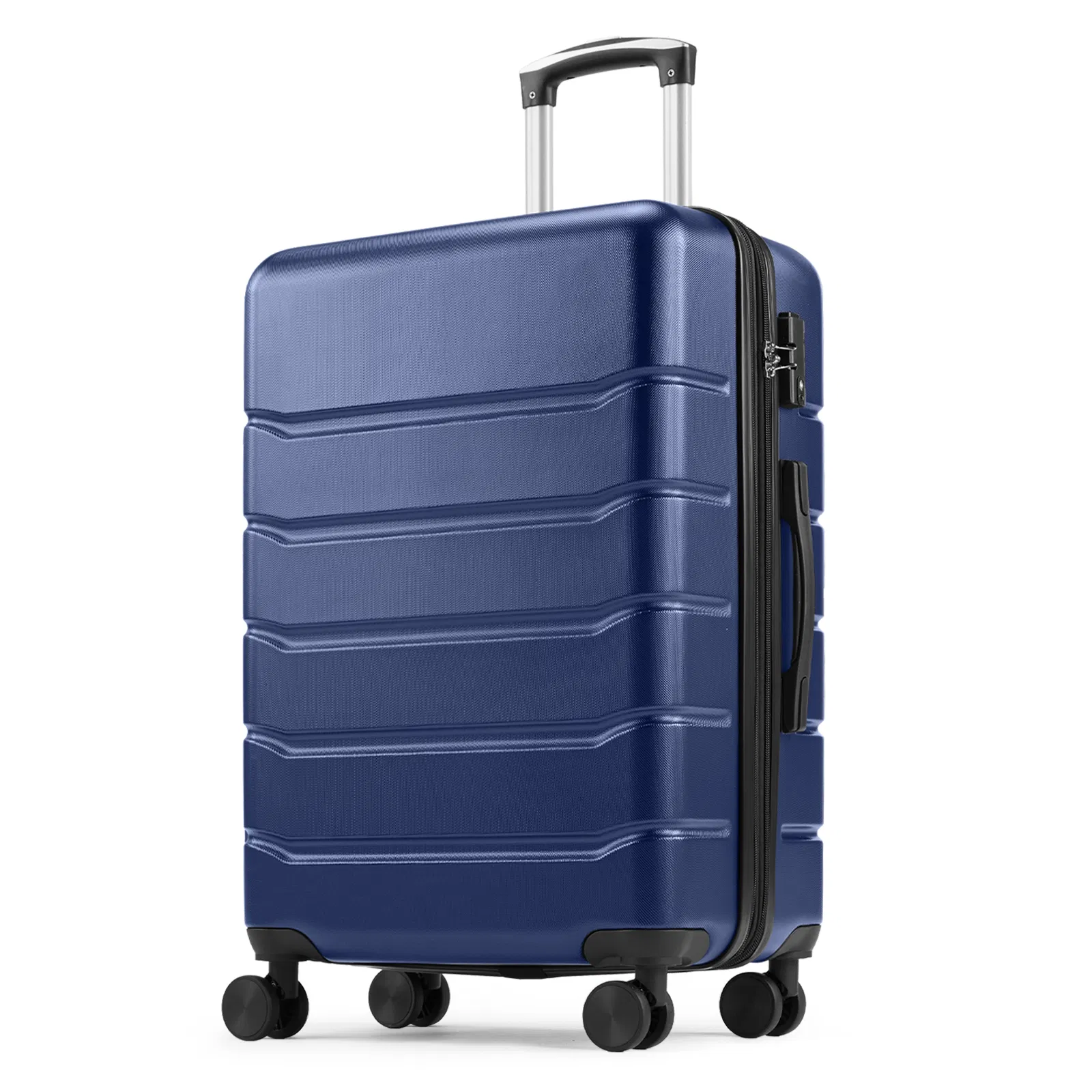 Carry-On Luggage, Hard Shell ABS Suitcase with Double Spinner Wheels, Lightweight Expandable Rolling Luggage with TSA Lock photo 1