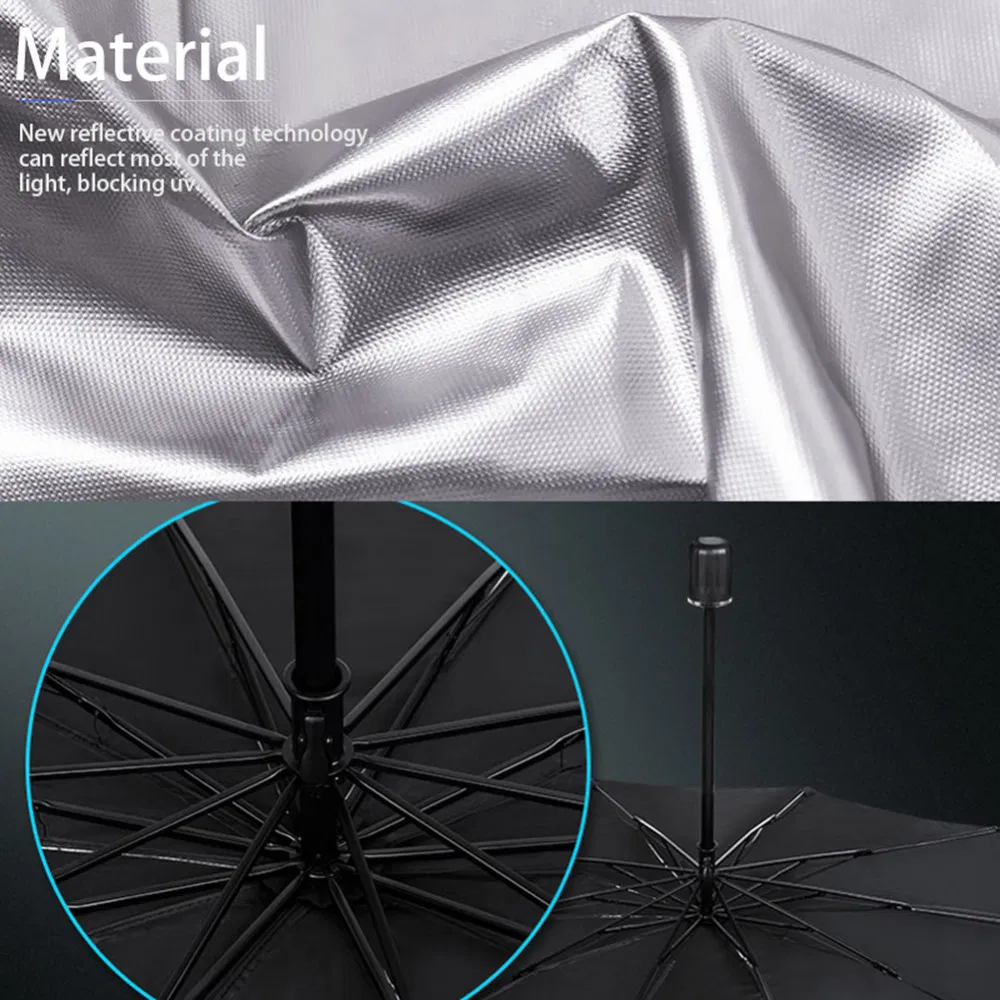 51" Car Windshield Sun Shade Foldable Umbrella Front Window Cover Visor Umbrella photo 2