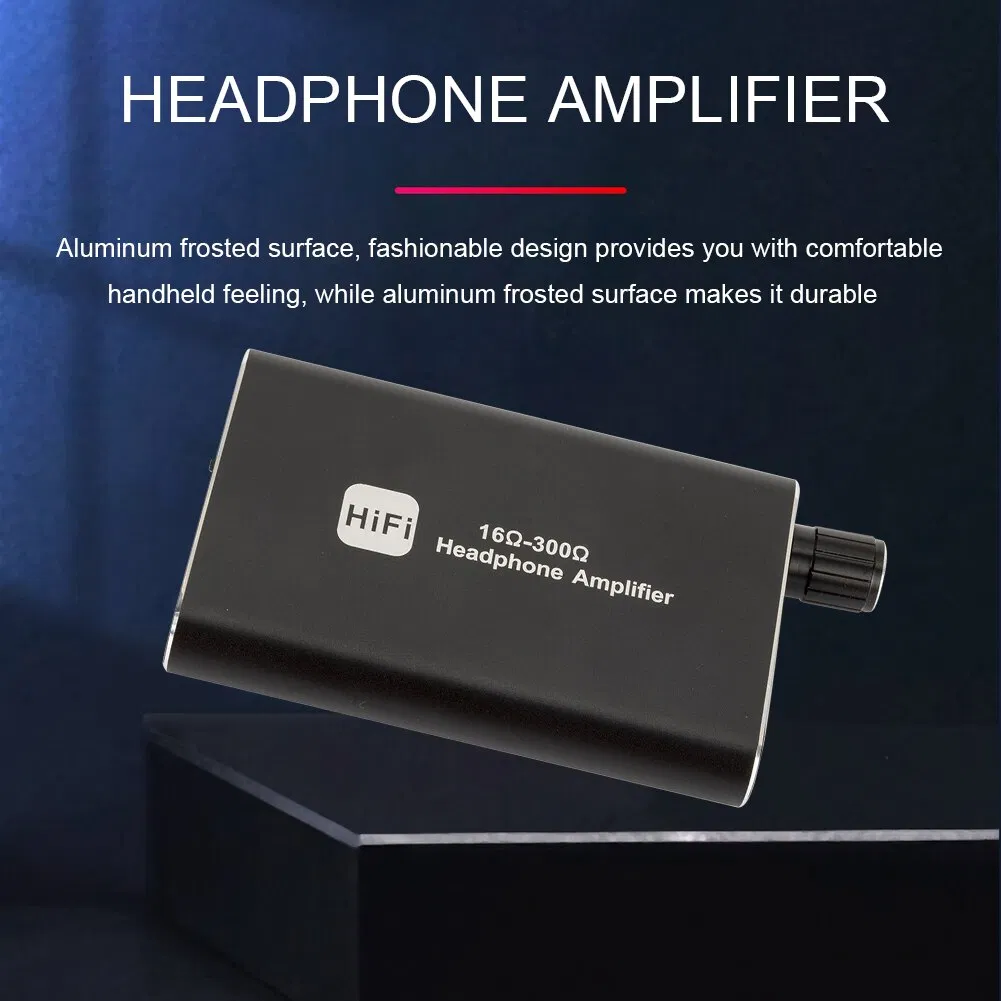 16-300Ω HIFI Headphone Amplifier Portable Earphone AMP 3.5mm w/ Audio USB Cable photo 3