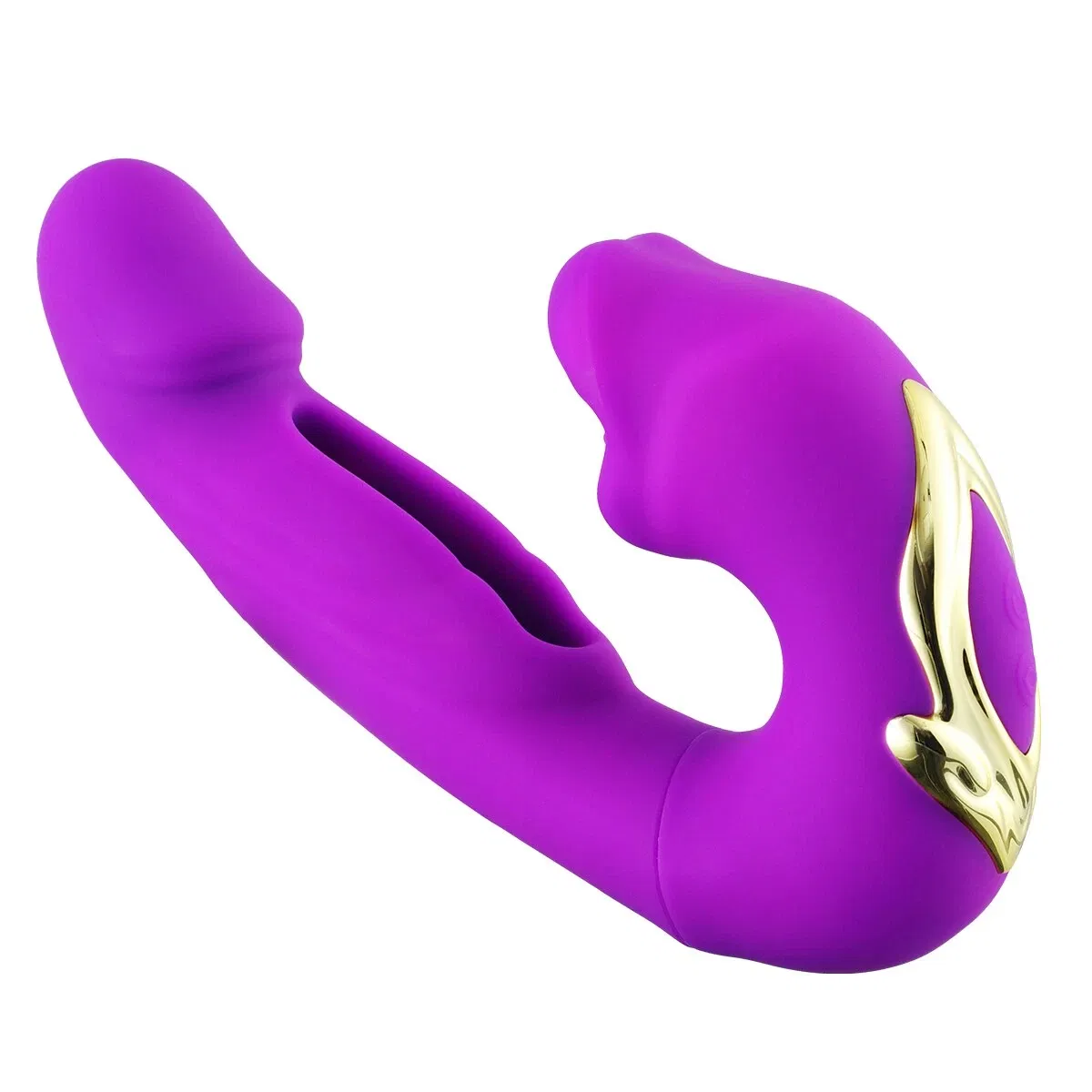 Vibration rod add-type vibrator sex toy - Vibrating rod fake penis female sex toy. Used for women for addive self-pleasure adult toy, rose-colored sex toy. photo 5
