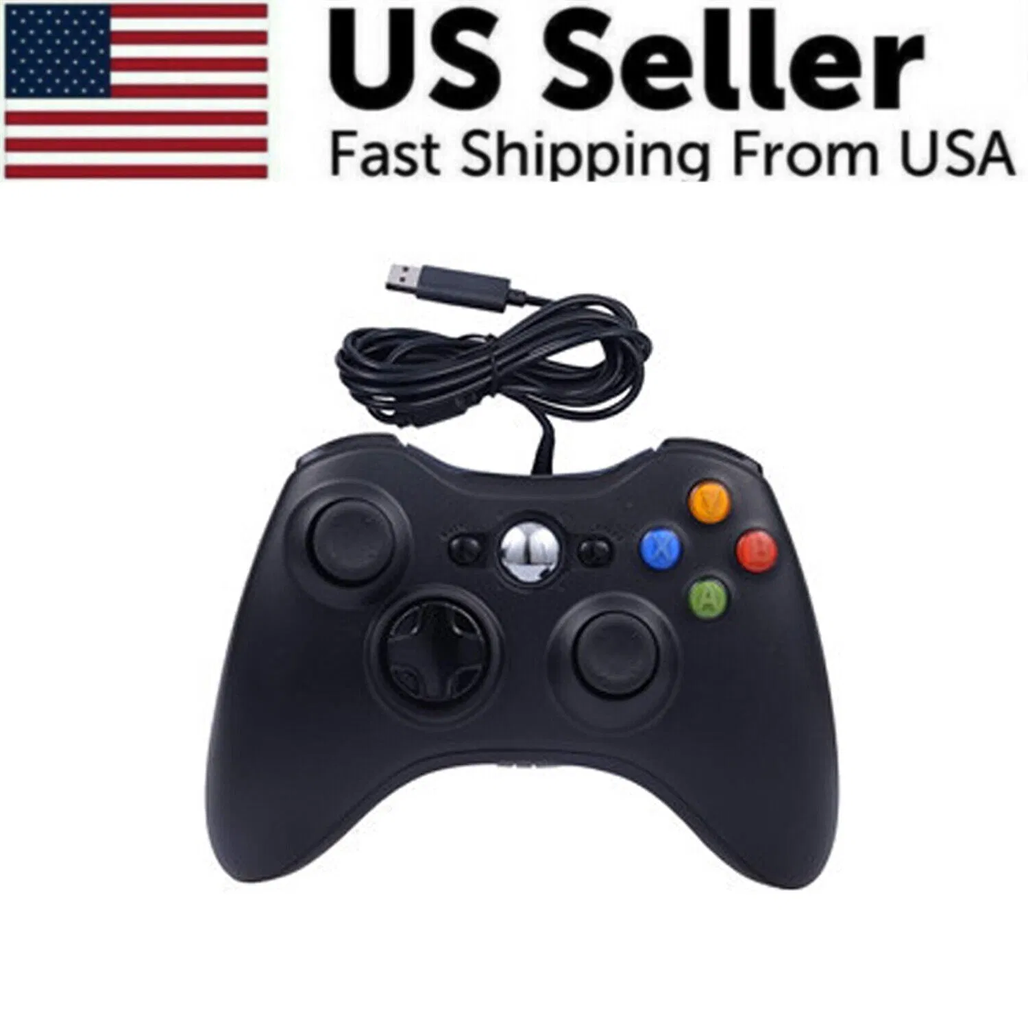 Wired Controller USB For PC Compatible With Xbox 360 / Windows 7 8 10 11 Gamepad photo 1