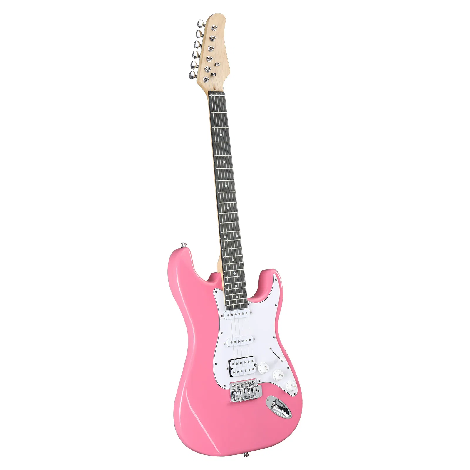 KST Stylish H-S-S Pickup Electric Guitar Kit with 5W AMP Bag Guitar Strap Strings rose red photo 8