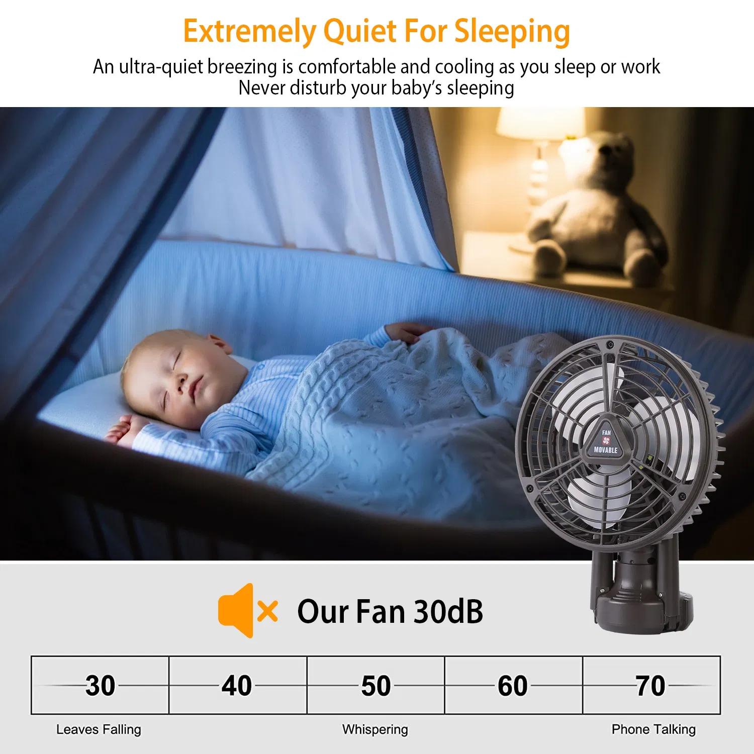 10400mah Portable Camping Fan with LED Light Rechargeable Tripod Tent Hanging Fan Lantern Portable Foldable Oscillating Table Fan with 3 Brightness 4 Speeds photo 7