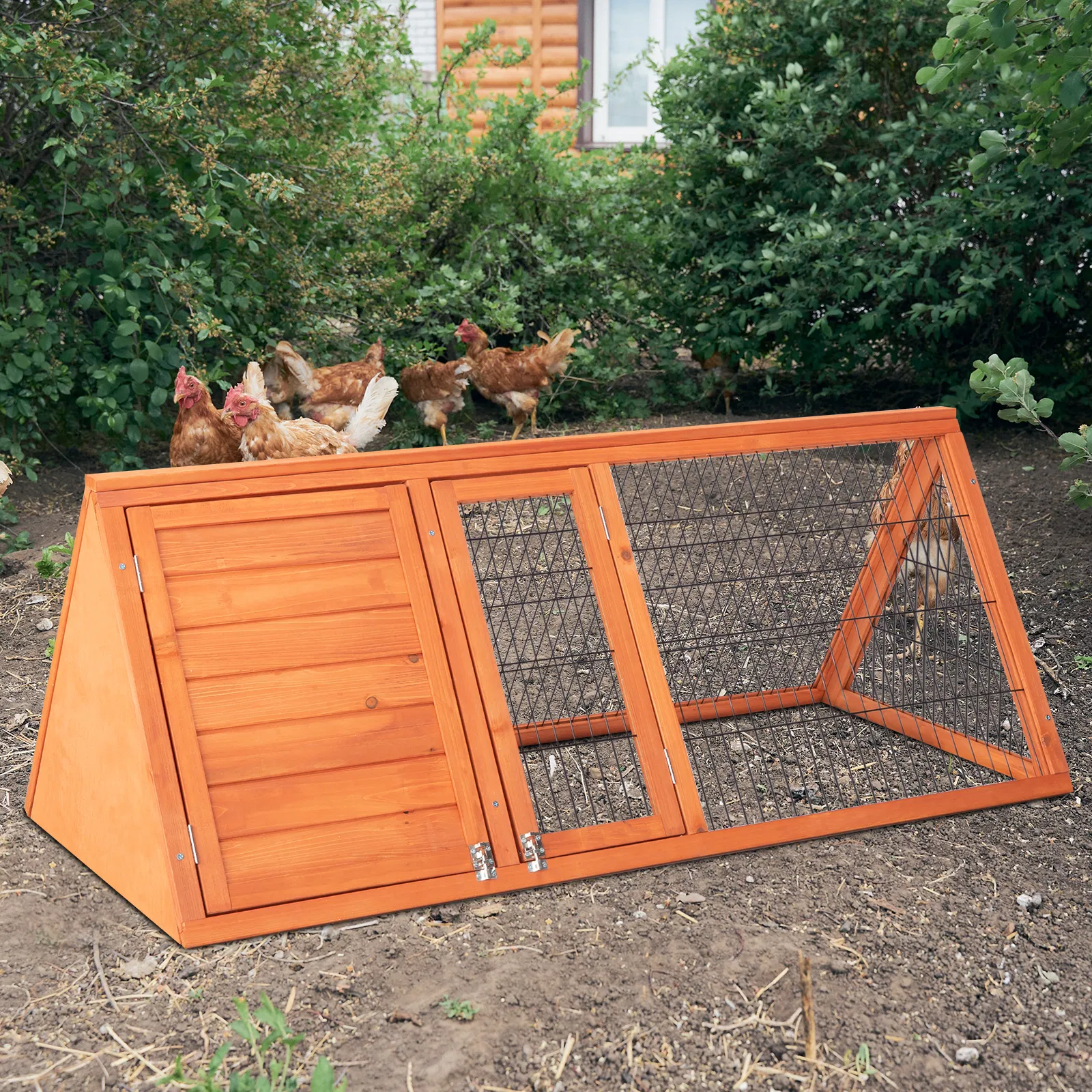 50" Wooden Rabbit Guinea Pig Hutch Wooden Rabbit Guinea Pig House photo 1