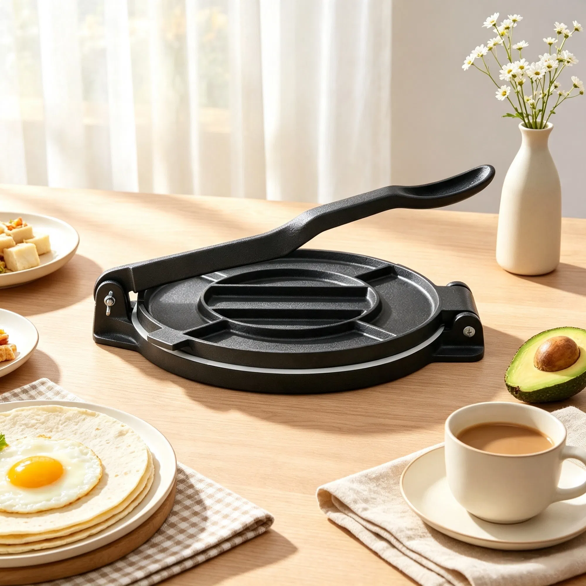 10-Inch Cast Iron Tortilla Press photo 6