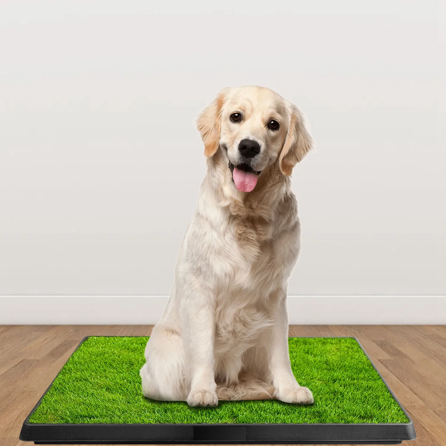25"×20" Dog Toilet Indoor Puppy Training Pad, Dog Potty Pet Training Grass Mat, Removable Waste Tray for Easier Clean Up, Artificial Turf photo 4