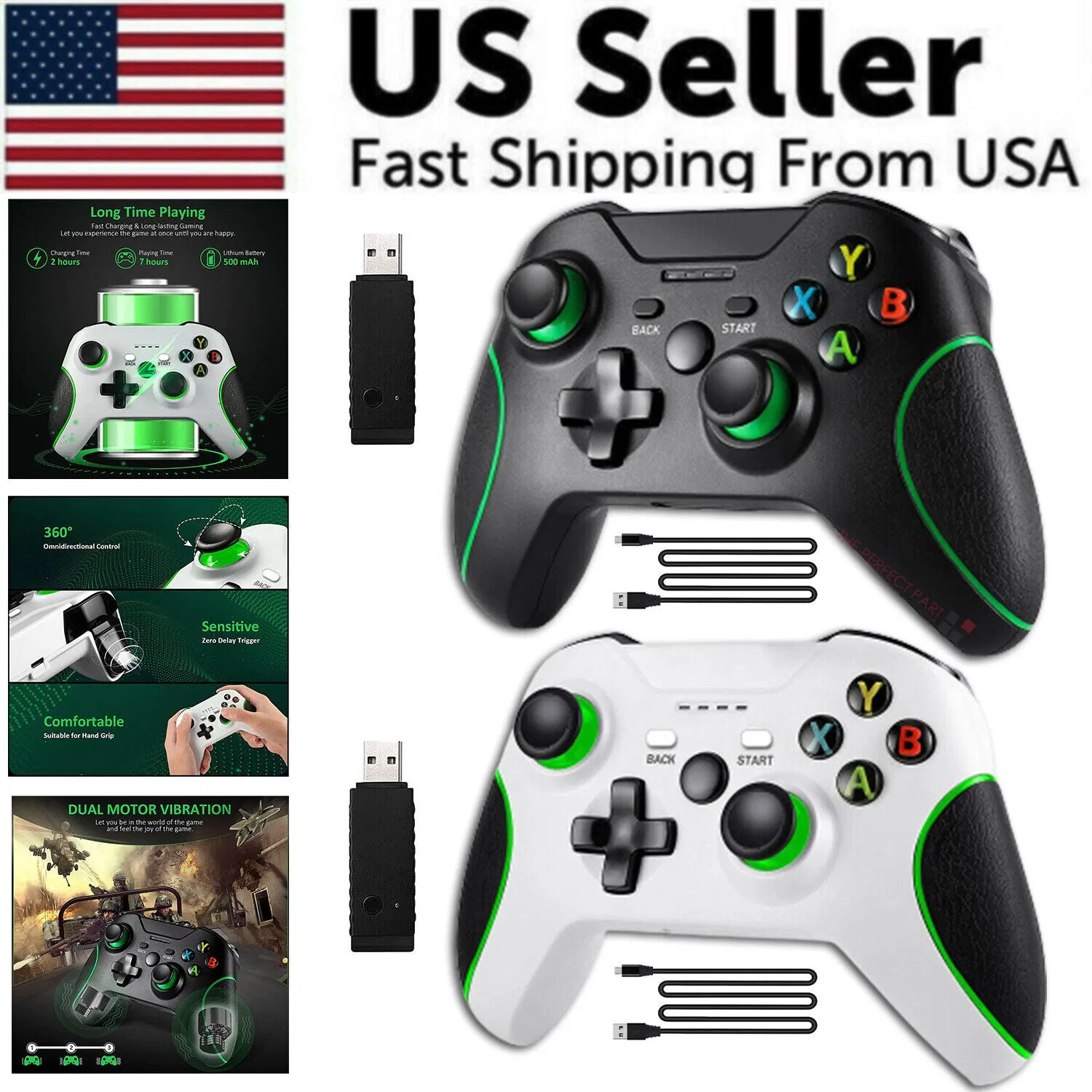 Wireless Controller For Microsoft Xbox One / S / X / E / Windows 7 8 10 PC 2.4G photo 4