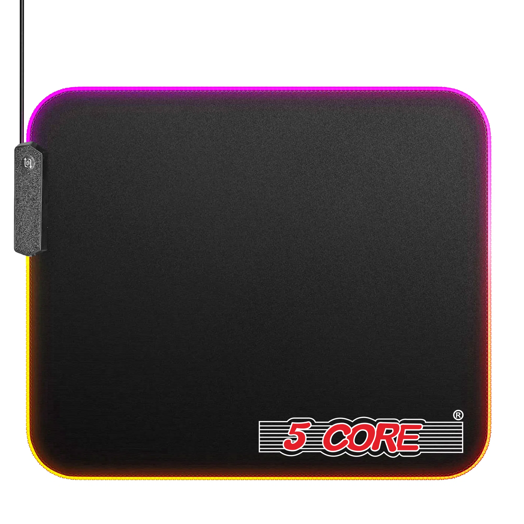 5Core Gaming Mouse Pad RGB 12 Light Modes 2 Zone Desk Mouse Mat w Rubber Base photo 1
