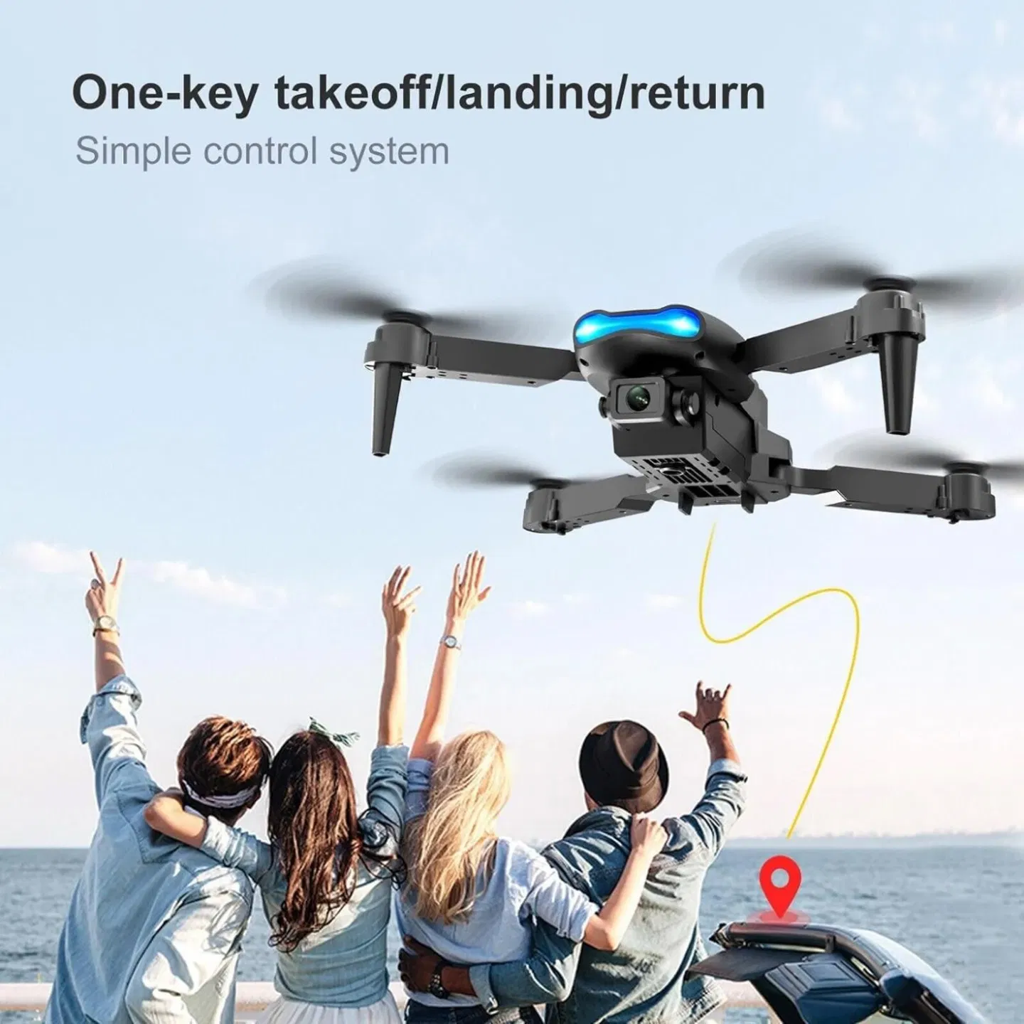 E99 dual-camera aerial photography drone, capable of shooting in high-definition with dual cameras. Equipped with a portable storage bag and a complete set of accessories, it records wonderful moments photo 7