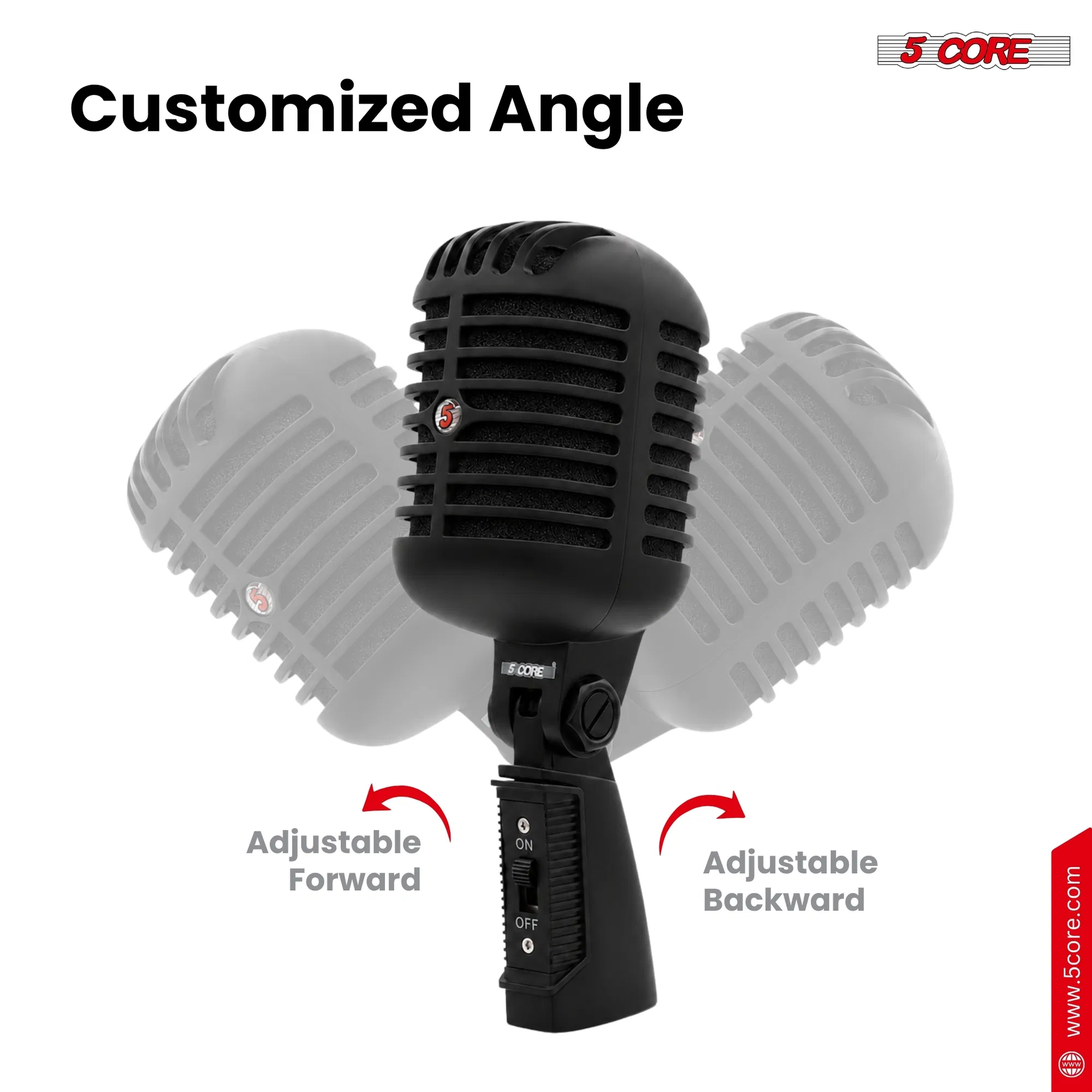 5Core Vintage Microphone Classic Dynamic Professional XLR Studio Retro Style Mic photo 3