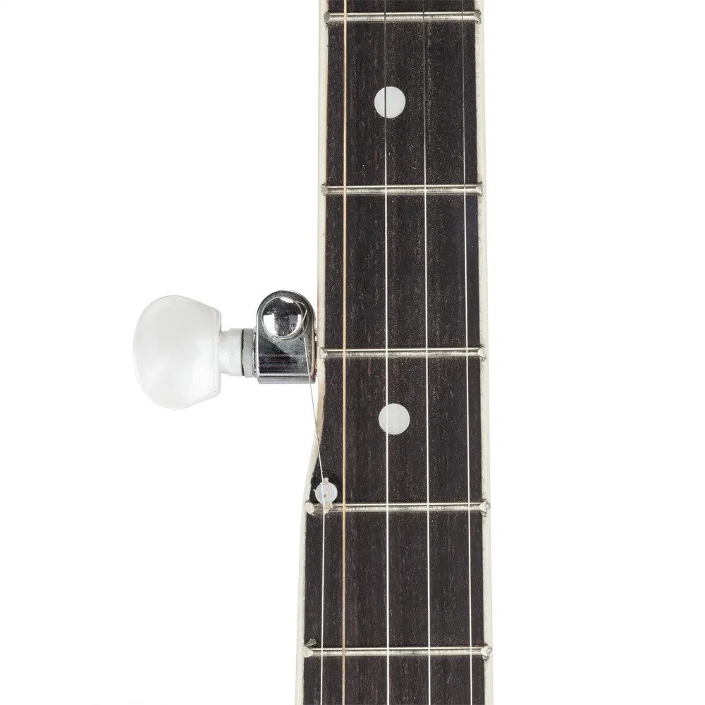 Top Grade Exquisite Professional Wood Metal 5-string Banjo White & Wood Color photo 8