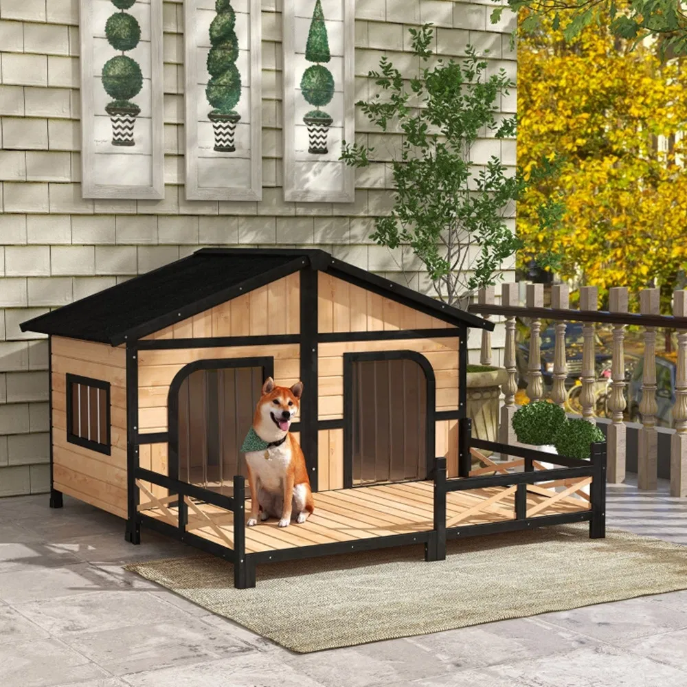 Dog House- Natural Wood photo 6