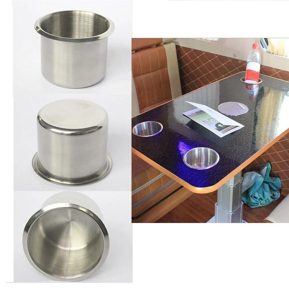 Universal Stainless Steel Cup Drink Holders for Car Boat Truck Marine Camper RV photo 6