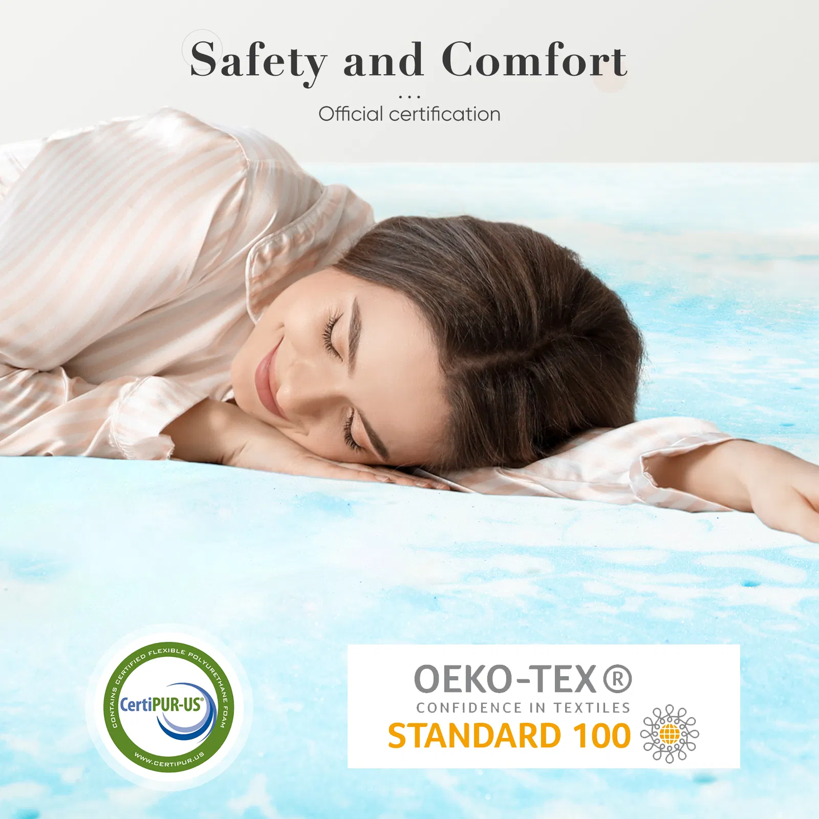 2-3 Inch Gel Memory Foam Mattress Topper Full Size Cooling Mattress Soft and Breathable Bed Topper School Bedroom Furniture photo 4