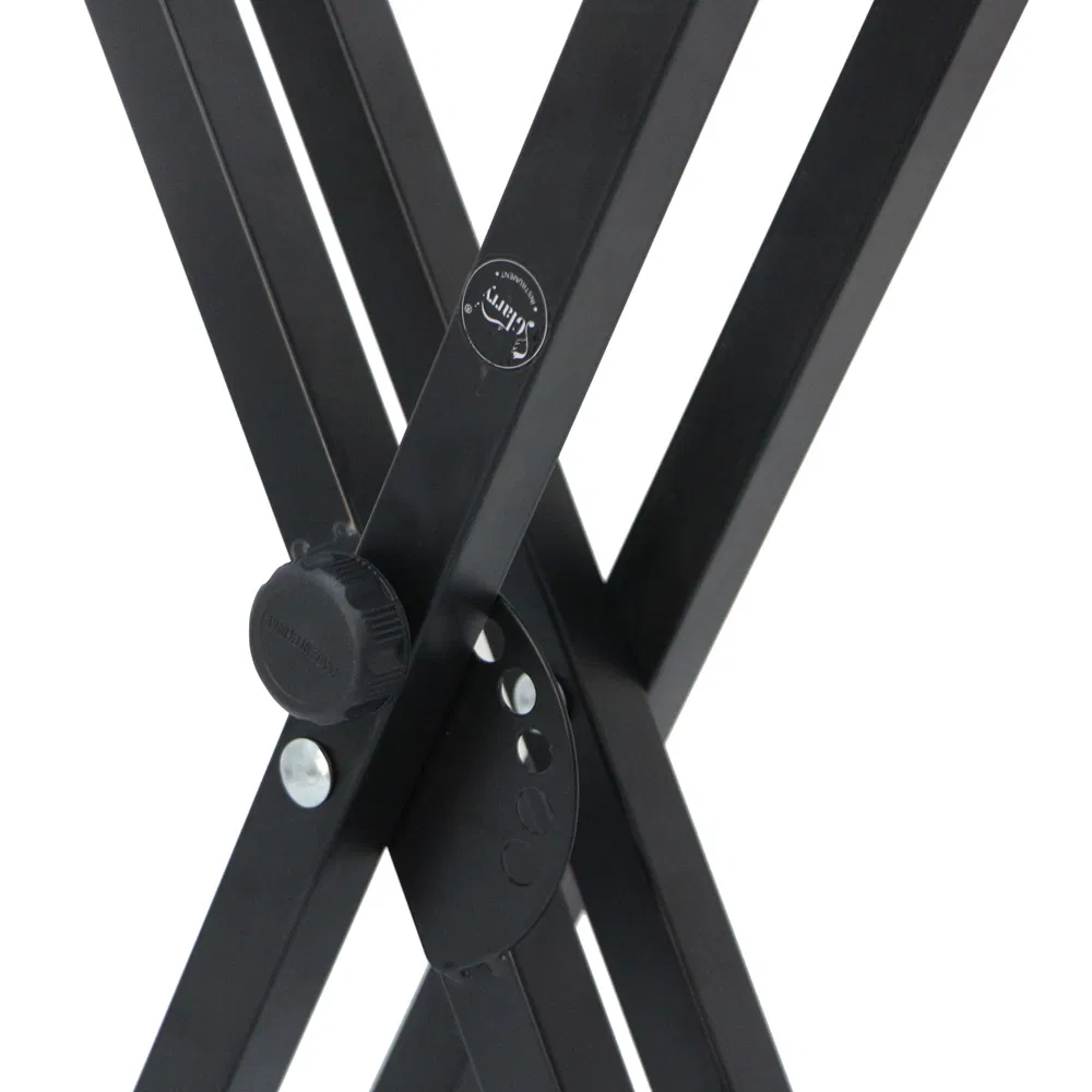 [Replace 57435105]Dual-tube X-Shape Keyboard Stand Black photo 3