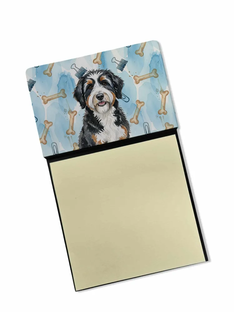 Berndoodle Coworker Watercolor Sticky Note Holder Refillable Dispenser Desk Accessory 3x3 Pad Gift photo 8