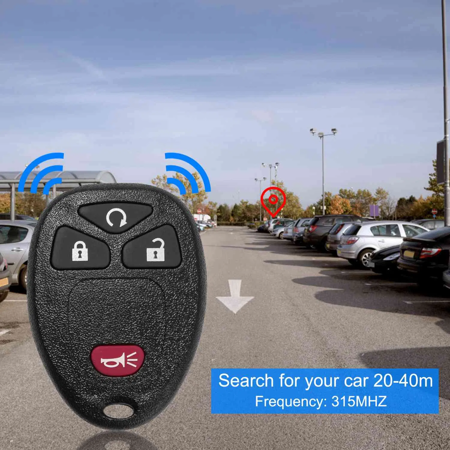 2 Keyless Entry Car Key Remote Key Fob Case Button Pad Replacement for OUC60270 photo 2
