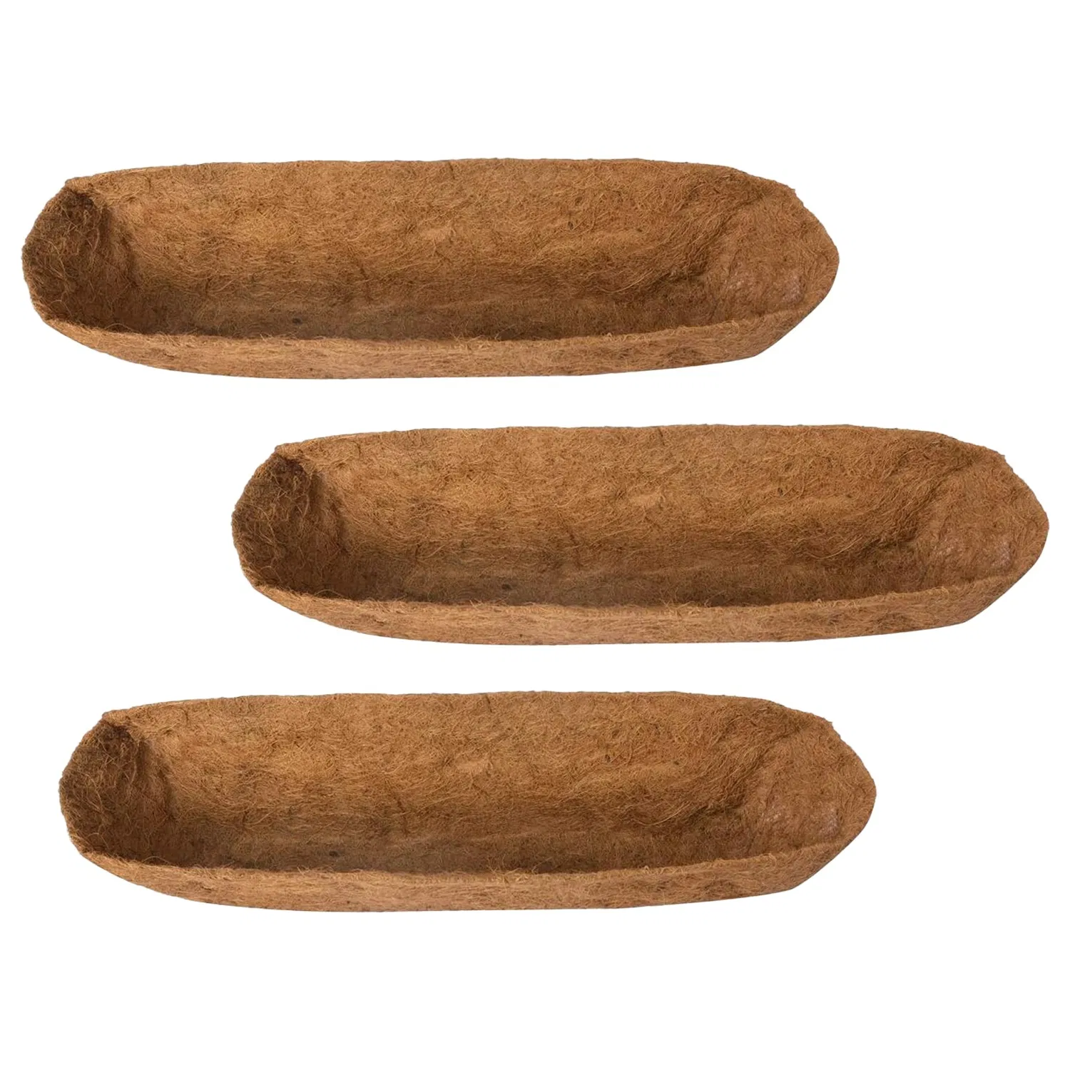Coconut Fiber Window Box Liners, 24/30/36 Inch Trough Coco Liners for Wire Window Baskets, Woven Coir Planter Add for Balcony, Garden, Indoor & Outdoor Planting photo 4