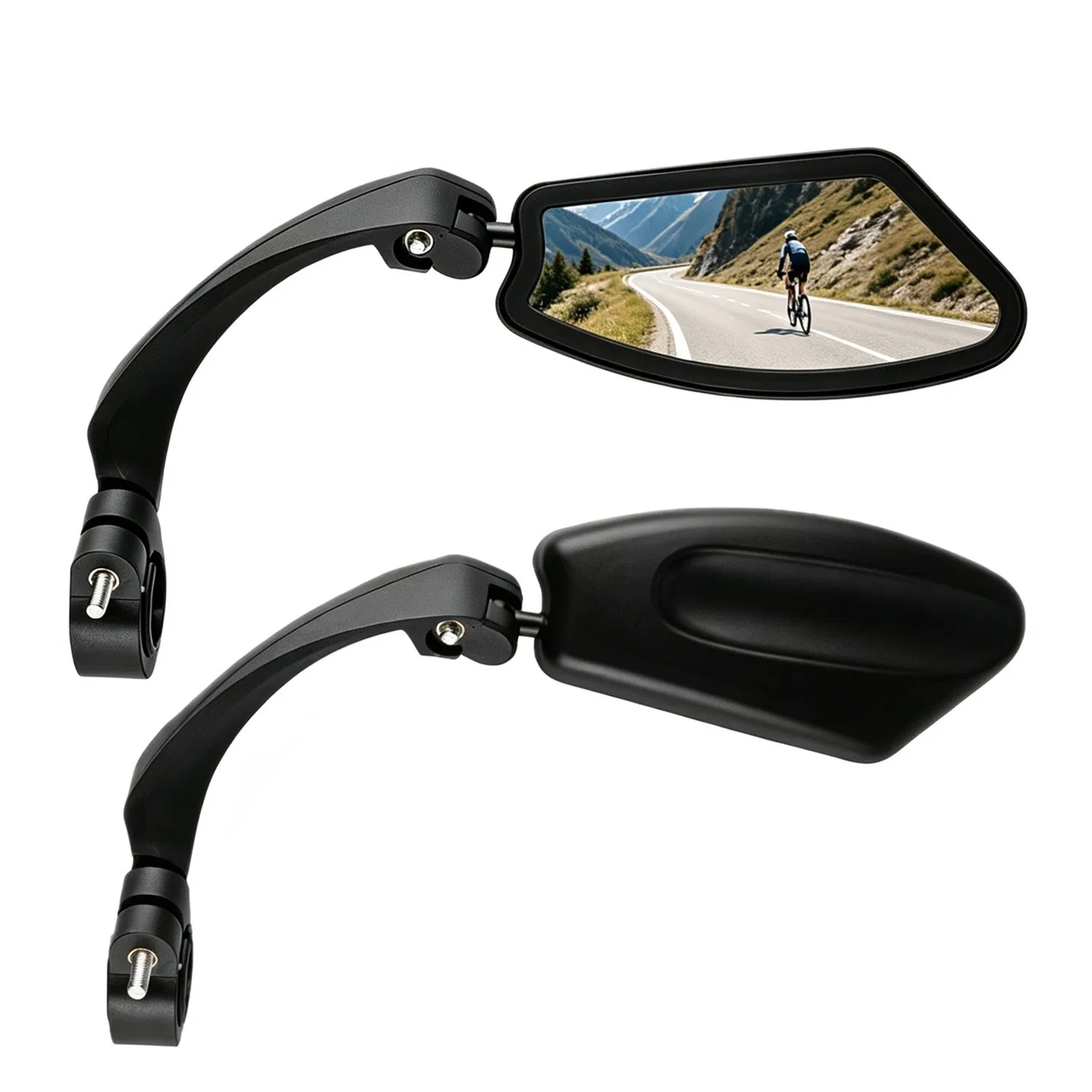 1 Pair Adjustable Bike Mirror HD Wide Angle Handlebar Mount Rear Bicycle View Mirrors (Logistics only For USPS.TK/TMEU only For self-pickup) photo 1