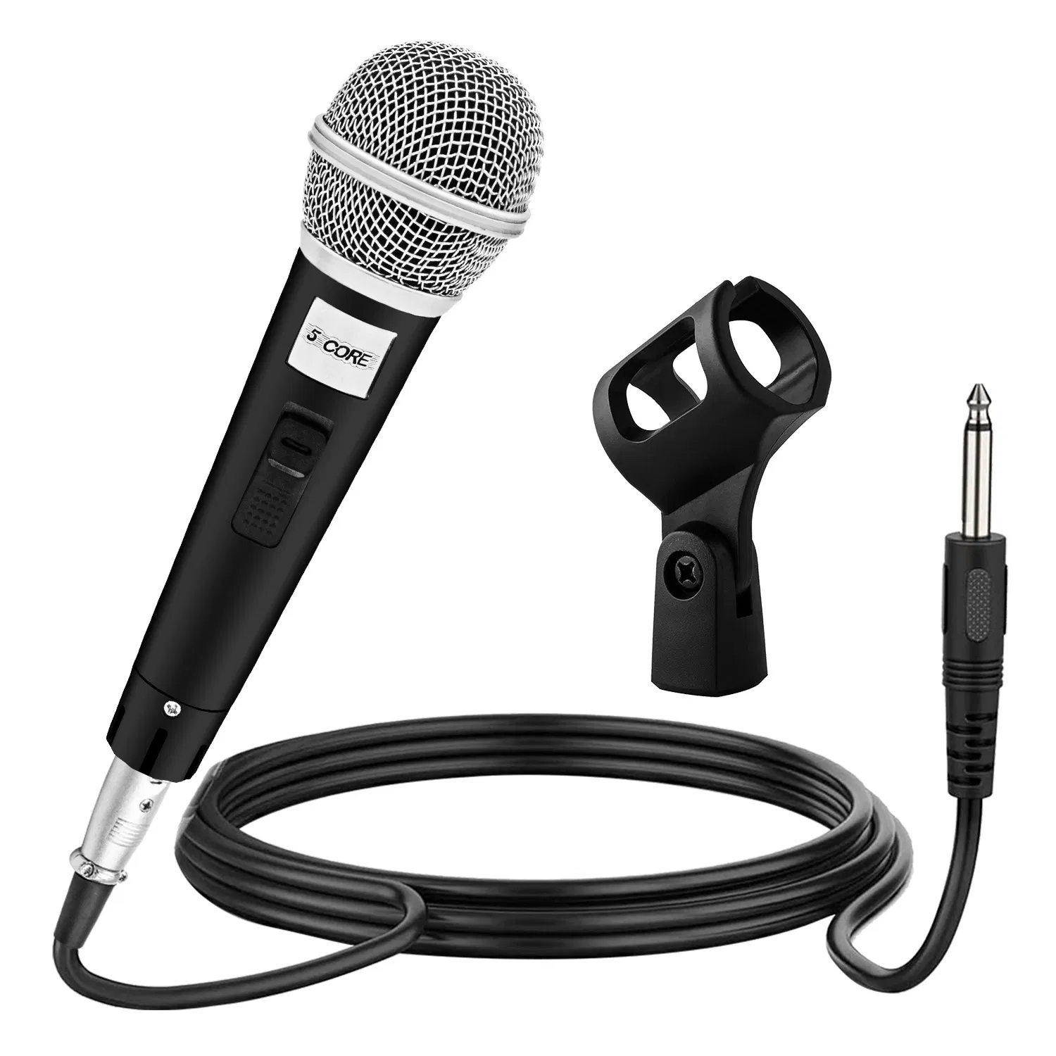 5 CORE Microphone Dynamic Vocal Handheld Mic Cardioid Unidirectional Microfono w On Off Switch + XLR Audio Cable for Singing Karaoke Public Speaking & Parties photo 1